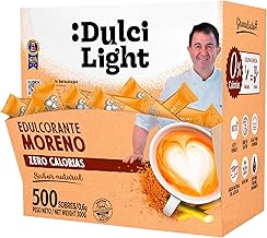 Brown Sweetener Granulated 600 Sticks 100% Natural DulciLight | 500 Sticks + 100 Free | Natural Brown Sugar Flavour | Gourmet Category |