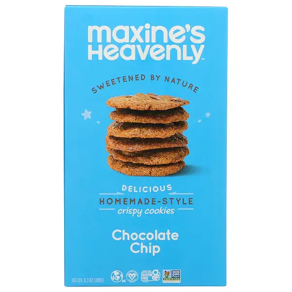 Maxines Heavenly Cookies Crispy Chocolate Chip Cookies, 6.3 OZ 1