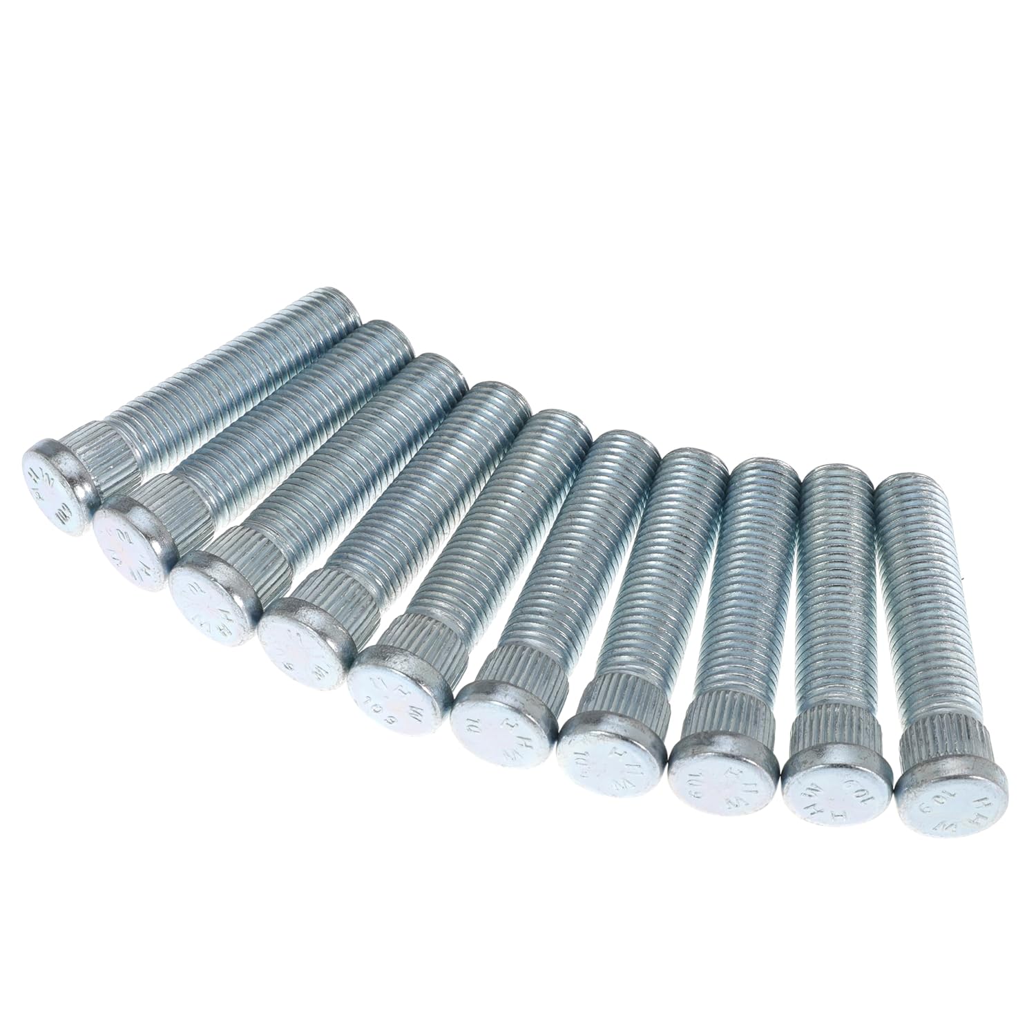 Front Rear Wheel Stud Bolt 1/2" Longer Than Stock for Chevy S10 S-10 for Blazer for GMC for Jimmy for Sonoma Trucks 1982-2004 for Wheel Spacers for Aftermarket Wheels, M12-1.50 Thread (10Pcs)