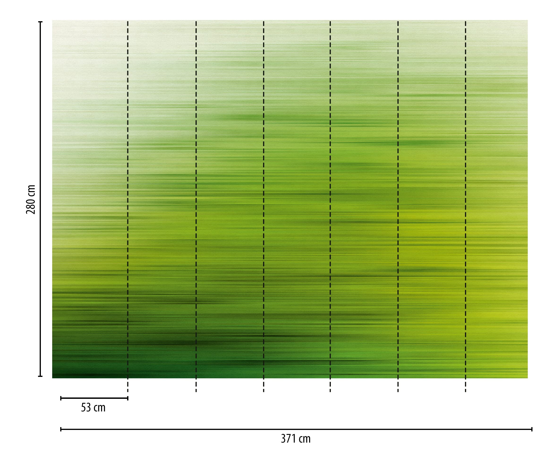 Livingwalls Behang klimop groen grijs modern fotobehang bladeren 382391 woonkamer vliesbehang 3,71 x 2,80 m Made in Germany