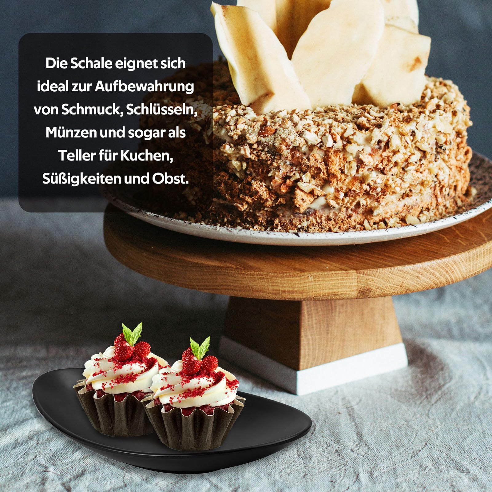 Allecto Plus - Decoratieve Sleutelschaal In De Vorm Van Een Schelp Voor Hal Keramieken Houder Voor Sleutels Sieraden En Meer 12 X 10 X 10 Cm