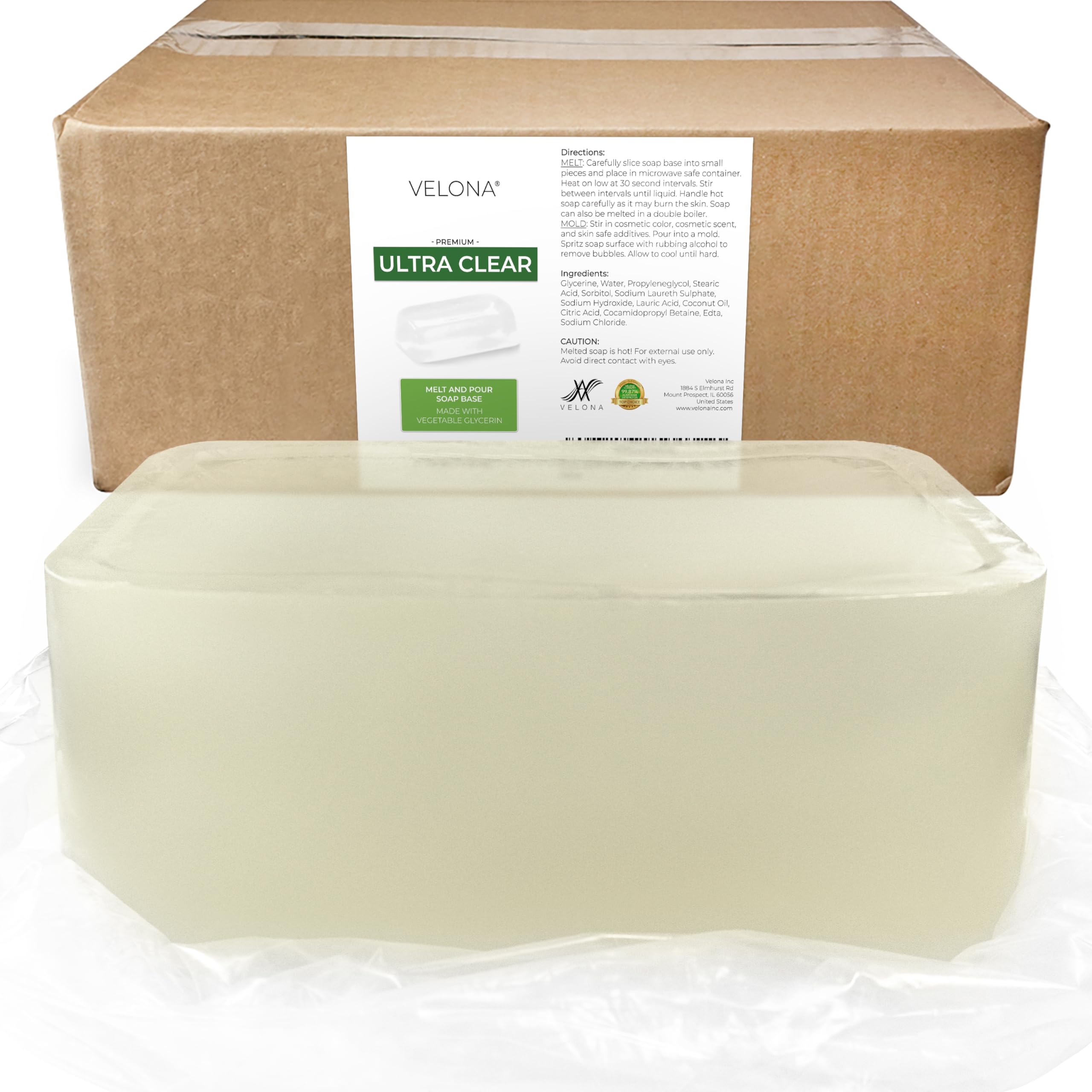 Amazon.com: velona 25 LB - Ultra Clear Melt & Pour Glycerin Soap