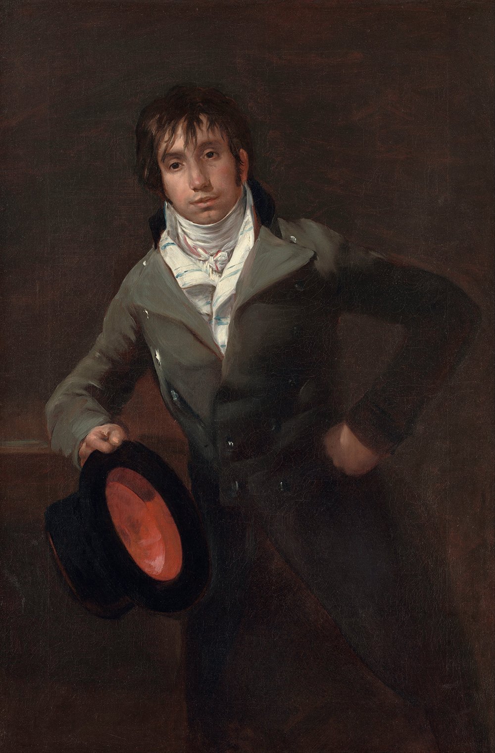 Portrait de Goya extra large avec cadre noir haut de gamme