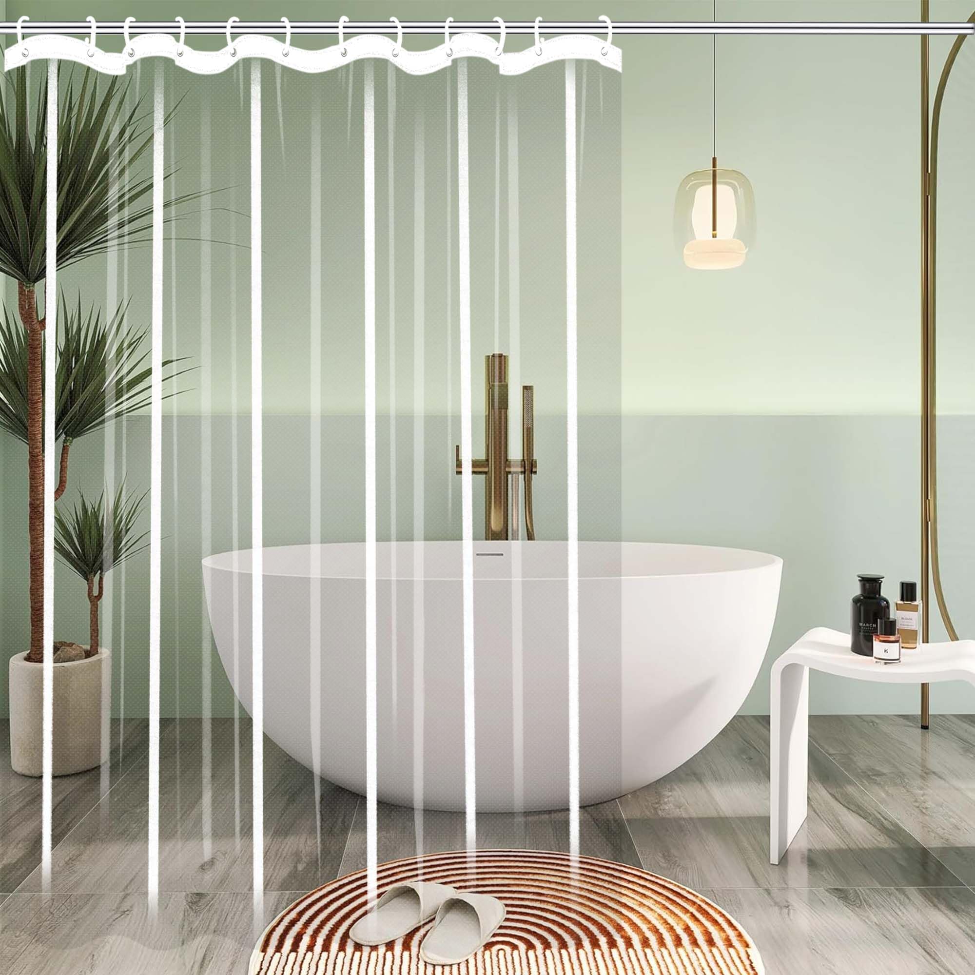 Rideau de douche anti moisissure pour stopper l'humidité et protéger le jardin