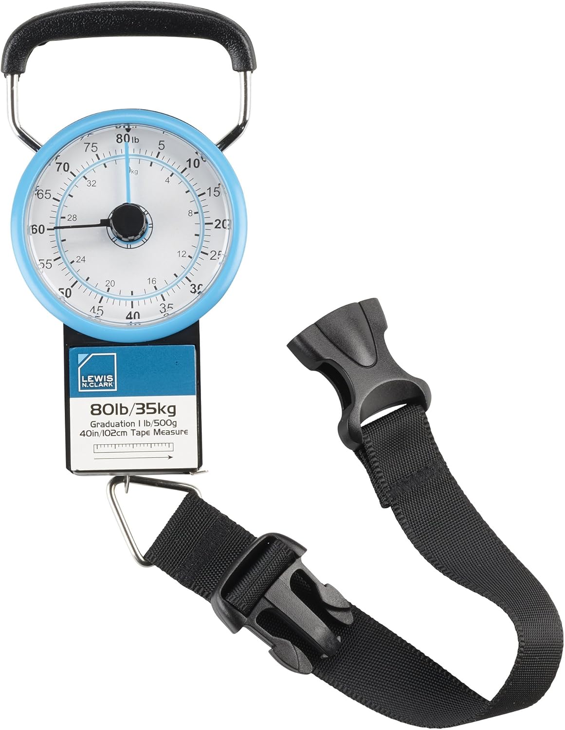  | Lewis N. Clark Scale with Weight Marker, Multi, One Size | Luggage Scales