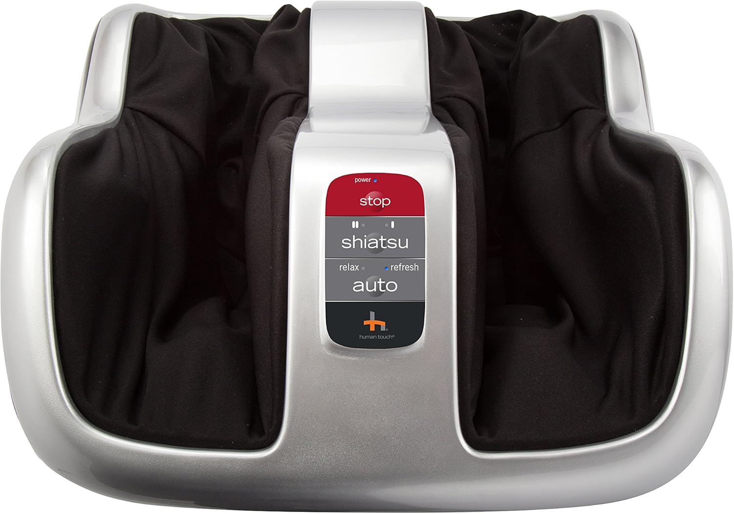 Human Touch Reflex4 Foot and Calf Massager with a person's legs inserted