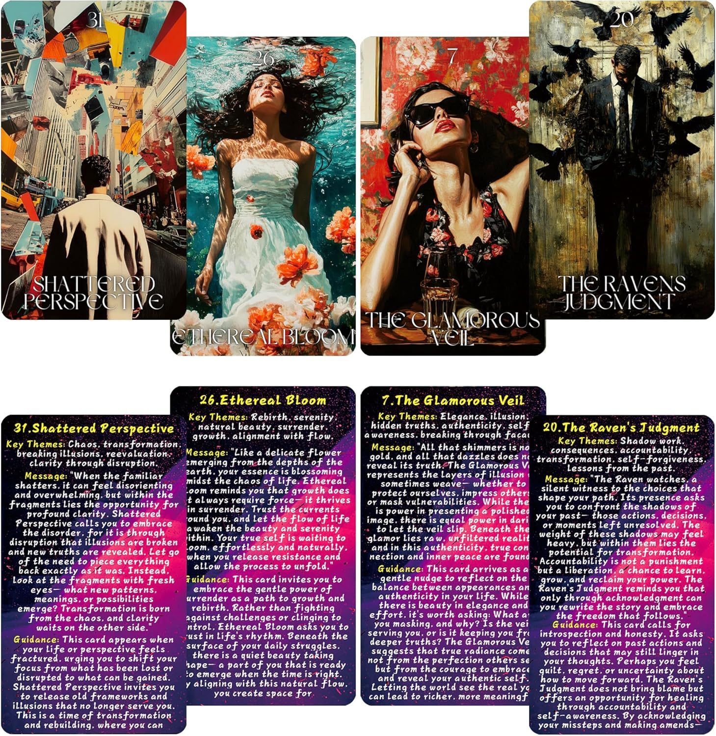 LIGHTOF JUSTICE Echoes of The Soul Oracle Cards with Guidebook