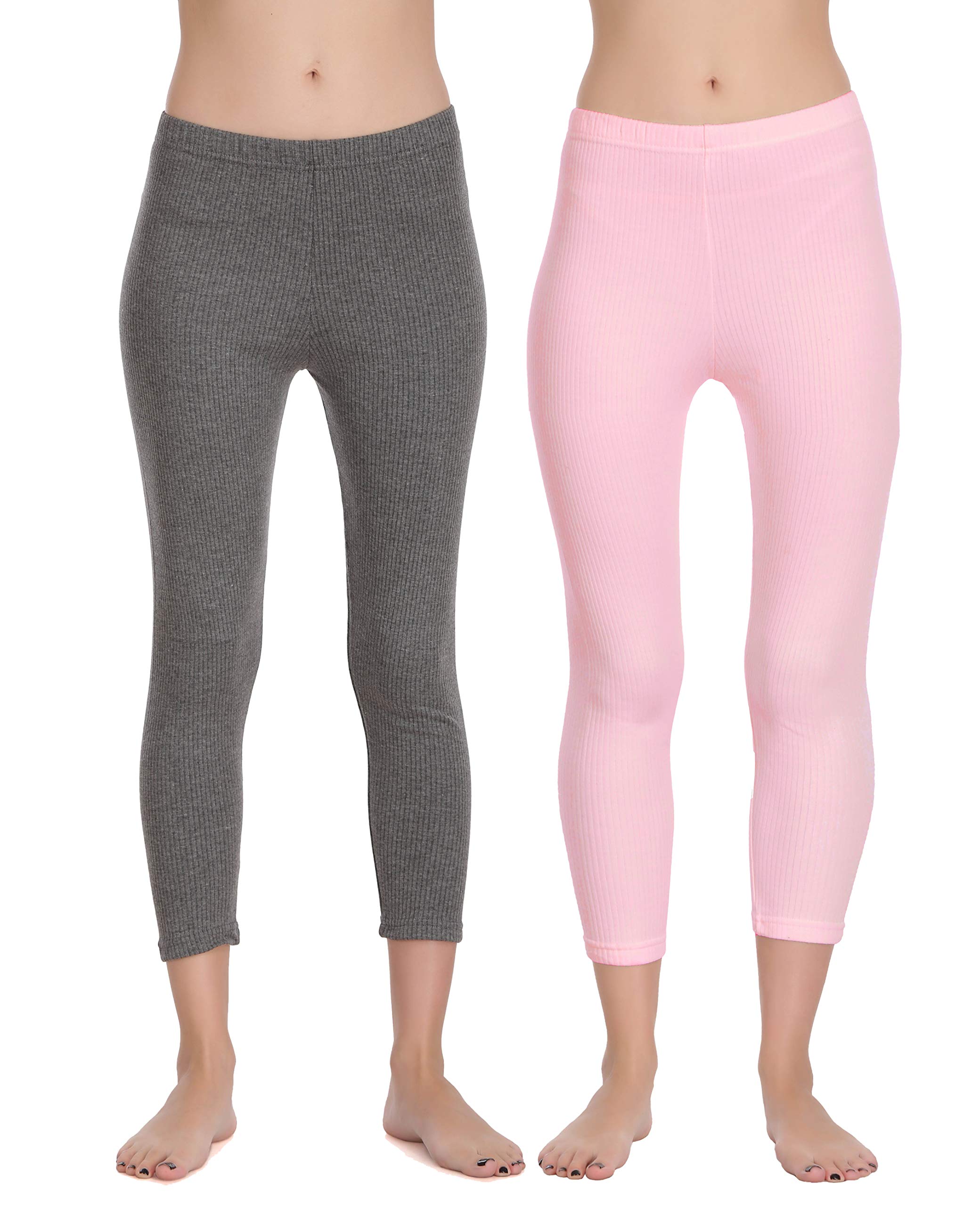 Women Cotton Blend Thermal Pyjama Set Pack of 2 (SW0447-M) Dark Grey, Pink-image-25