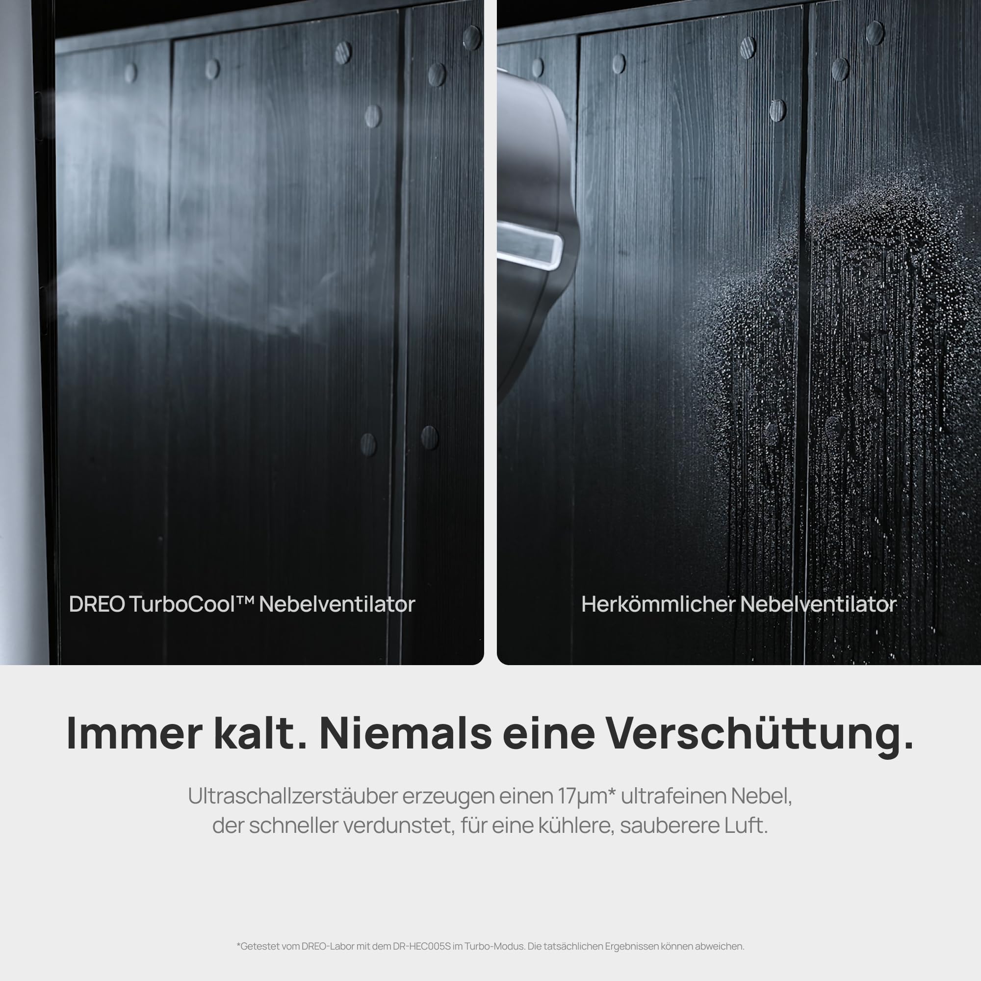DREO TurboCool Nebelventilator 765S, 3-in-1 Turmventilator mit WLAN & App-Steuerung, 6 L Tank, 10.4 m/s, 20 dB leiser DC-Motor, 90° Oszillation