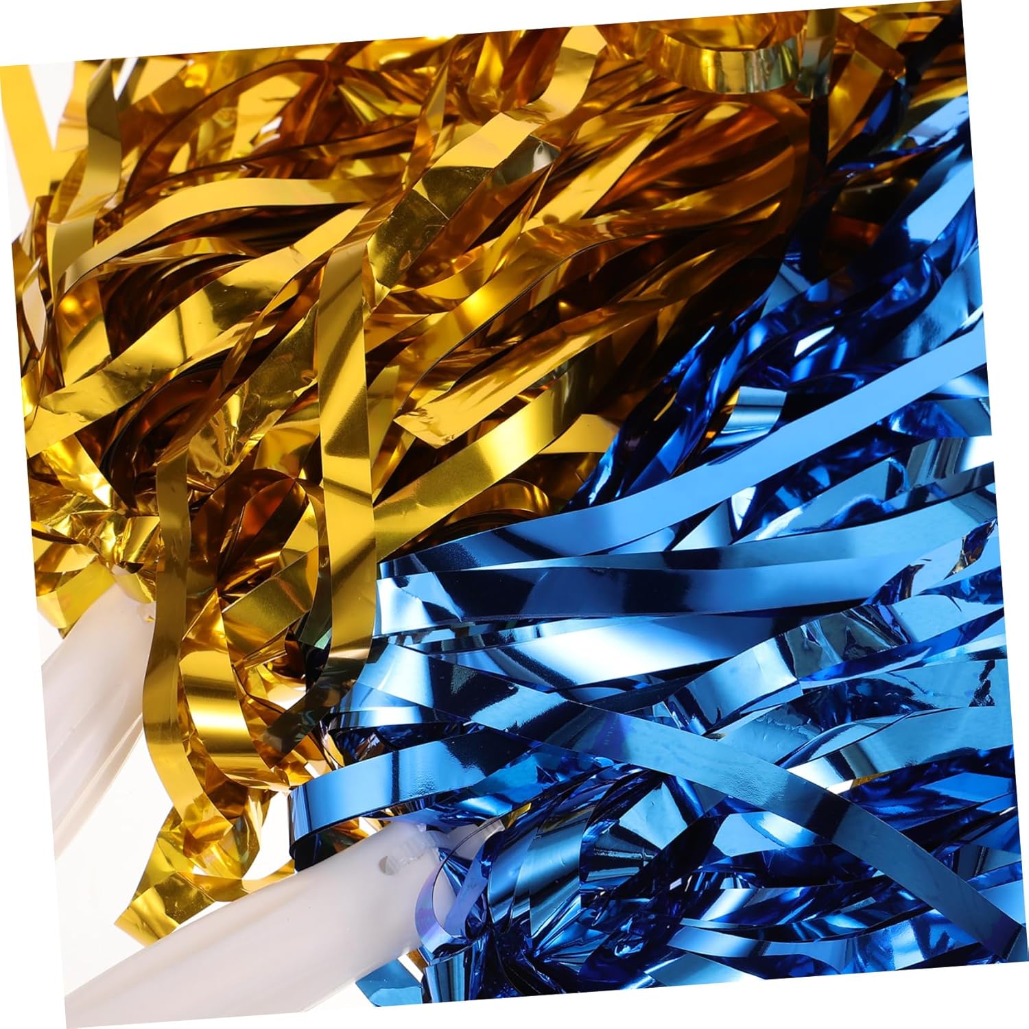 POPETPOP 36pcs Metallic Cheerleading Poms Cheer Pom for Sports Events Dance and Competitions and No-shed Design