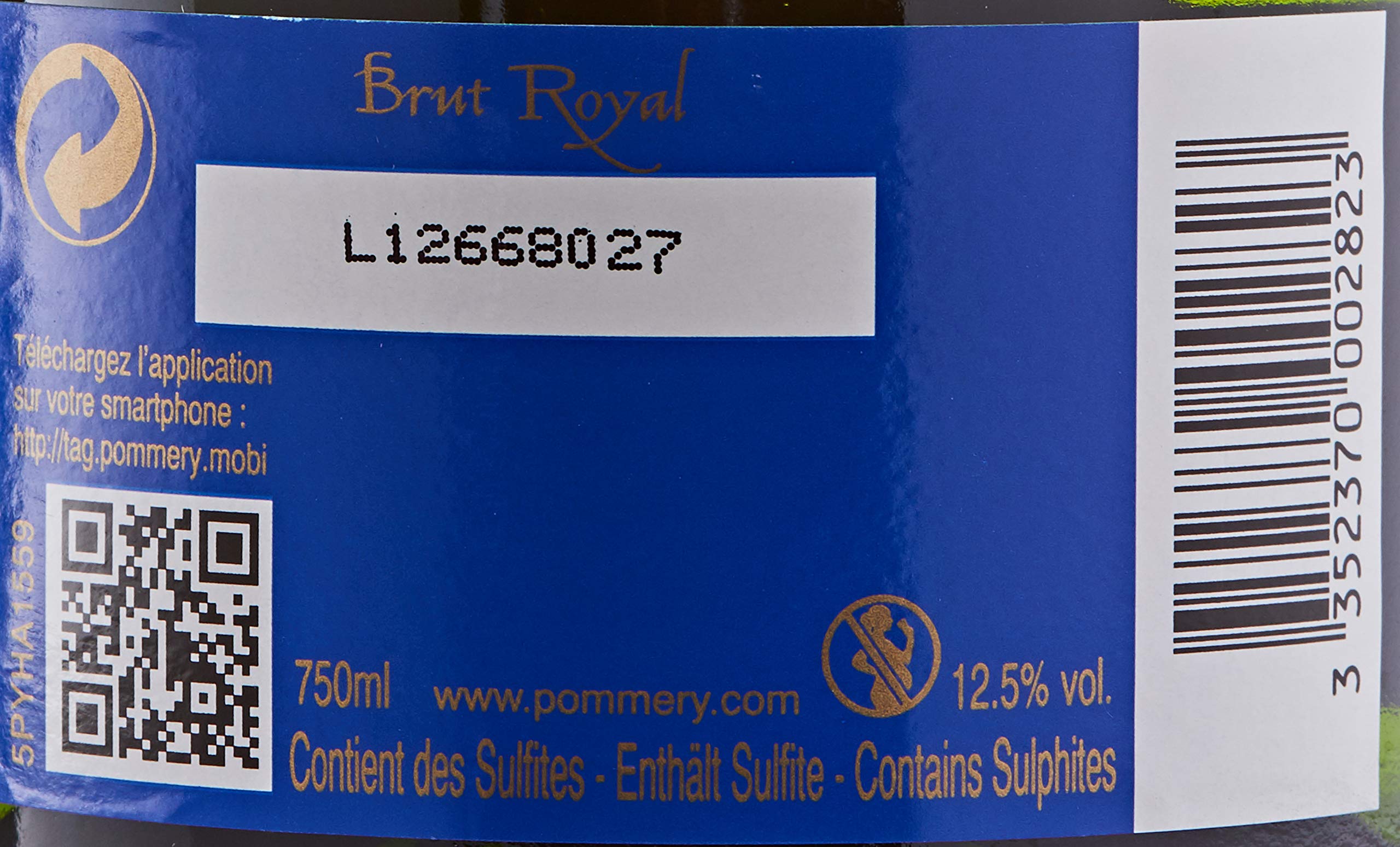 Pommery Champagne Brut Royal Bouteille Sous Etui 750ml
