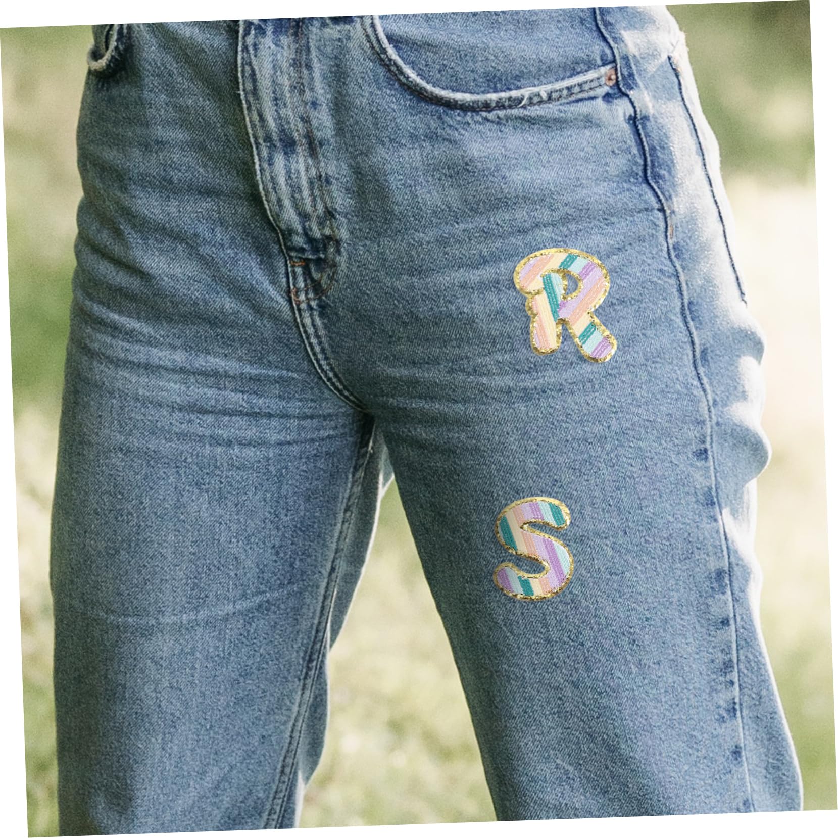 jojofuny 4 Set Toppe Ricamate Decorative Da Applicazioni Termoadesive Per Abbigliamento E Accessori Per Riparazioni E Decorazioni Fai Da Te 26 Pezzi*4