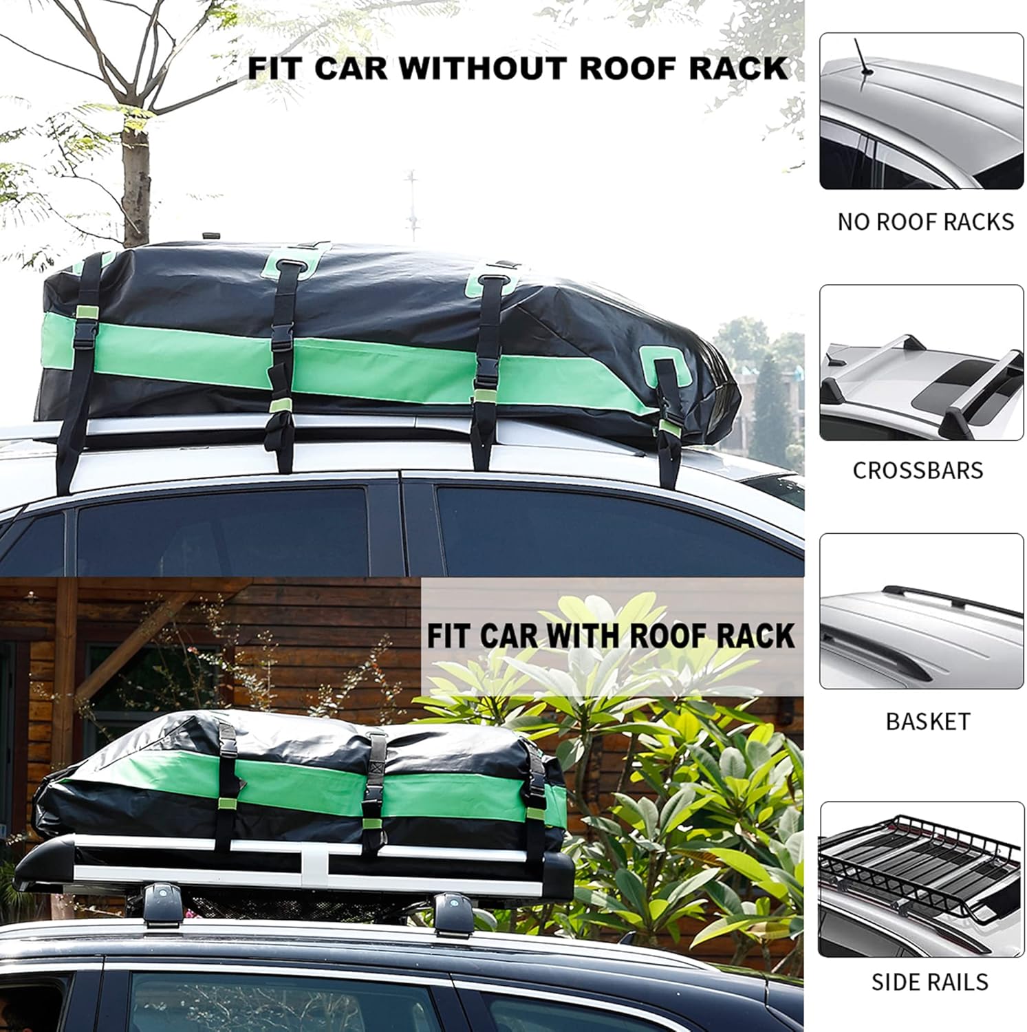 Roof Box Rooftop Cargo Carrier No Rack Gray Rooftop Cargo Box