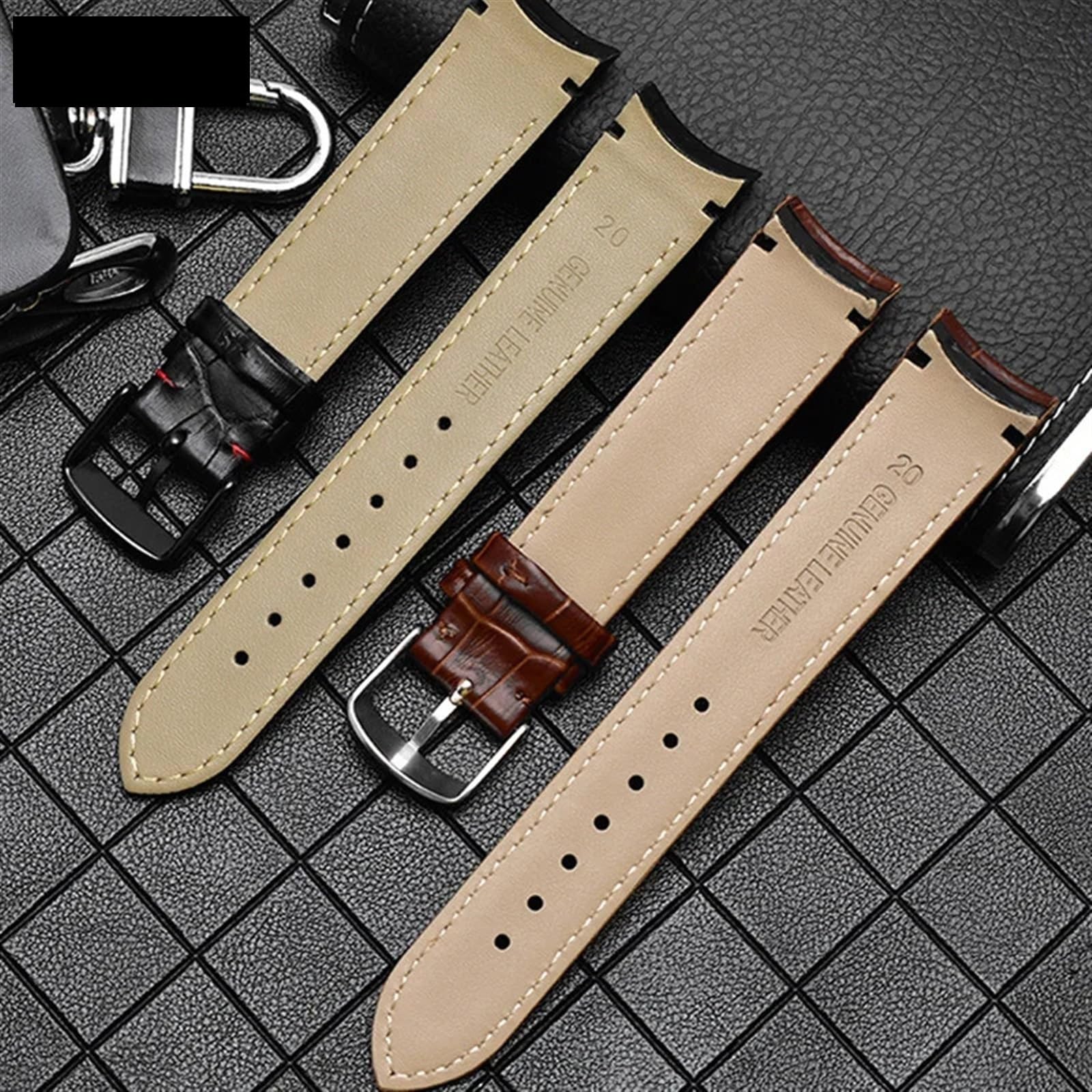 Bracelet en Cuir Bracelet de Montre de Montre Courbe 20 mm Ajustement pour BL9002-37 05A BT0001-12E 01A Band 21 mm Watchband 22 mm
