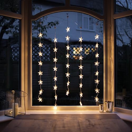 Led Christmas Curtain Lights Amazon Co Uk