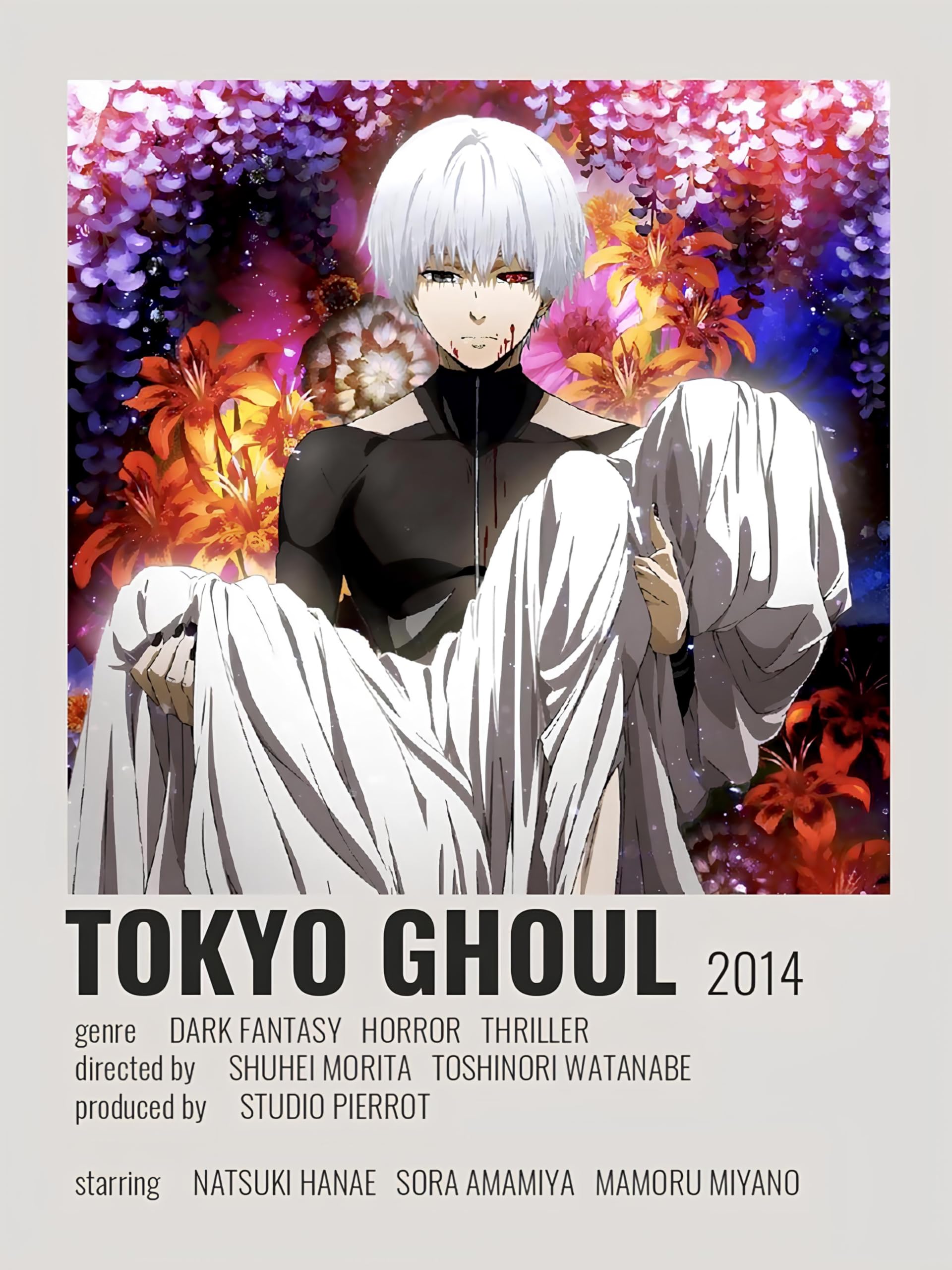 Postercinema Colored Tokyo Ghoul - Minimalist Poster Cm. 30 X 40