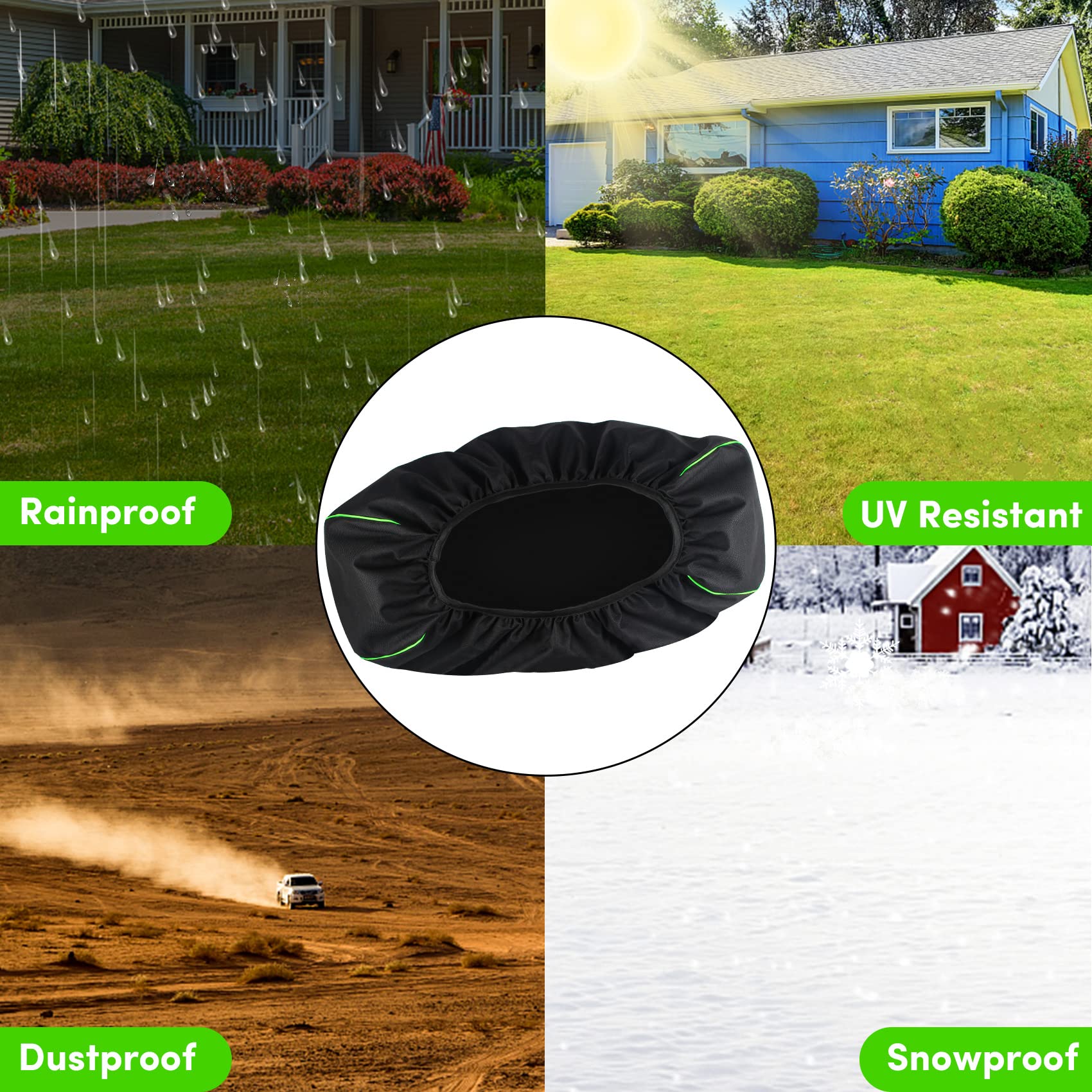 Winch Cover,Winch Cover Waterproof,Heavy Duty 600D Oxford Fabric Dust-Proof anti-UV,Suitable for Electric Winches 8500-17500 lbs,22" W x 9.5" H x 7" D-Indoor/Outdoor(Black)