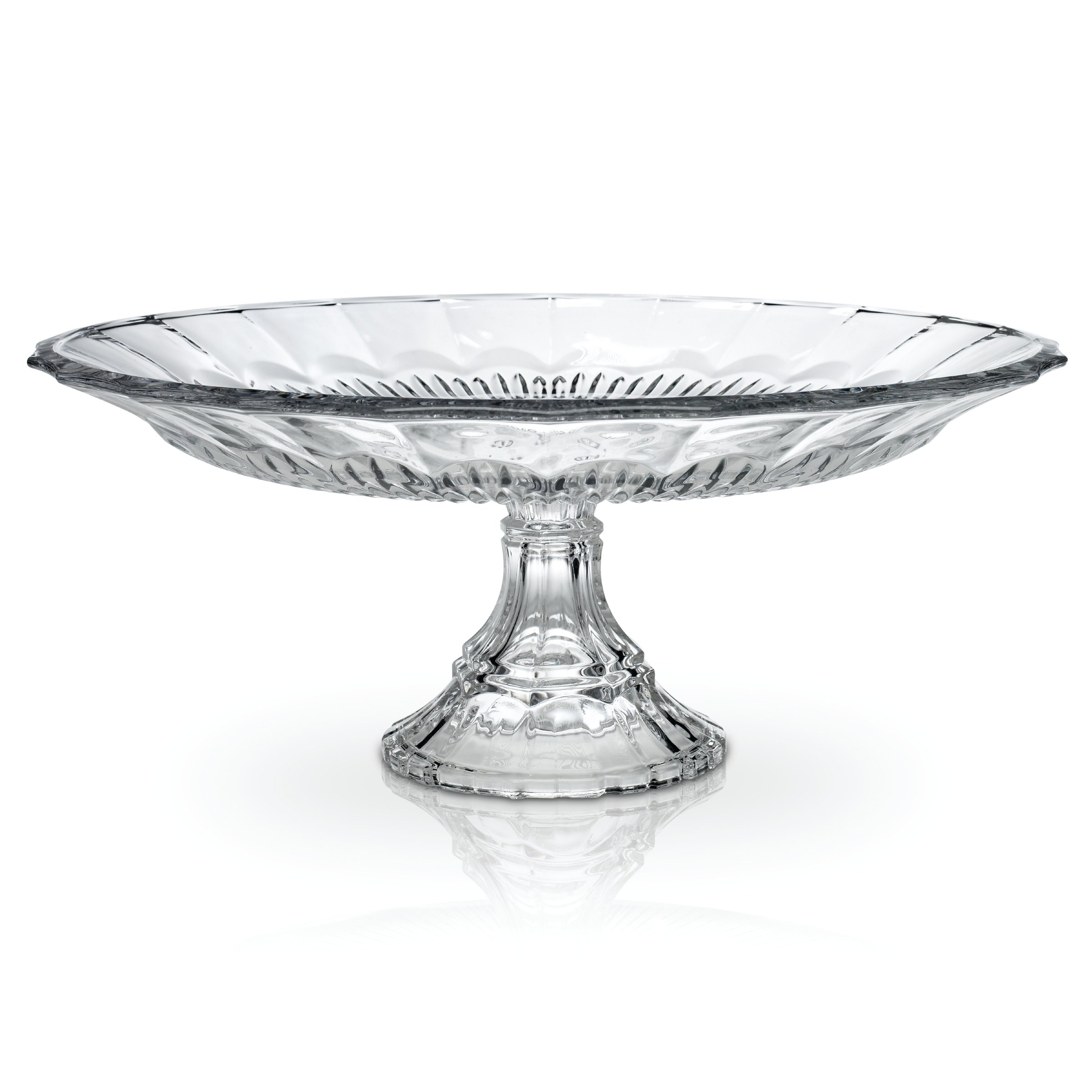 Mikasa Celebrations Bella Court Footed Cake Plate, 14-1/2-Inch