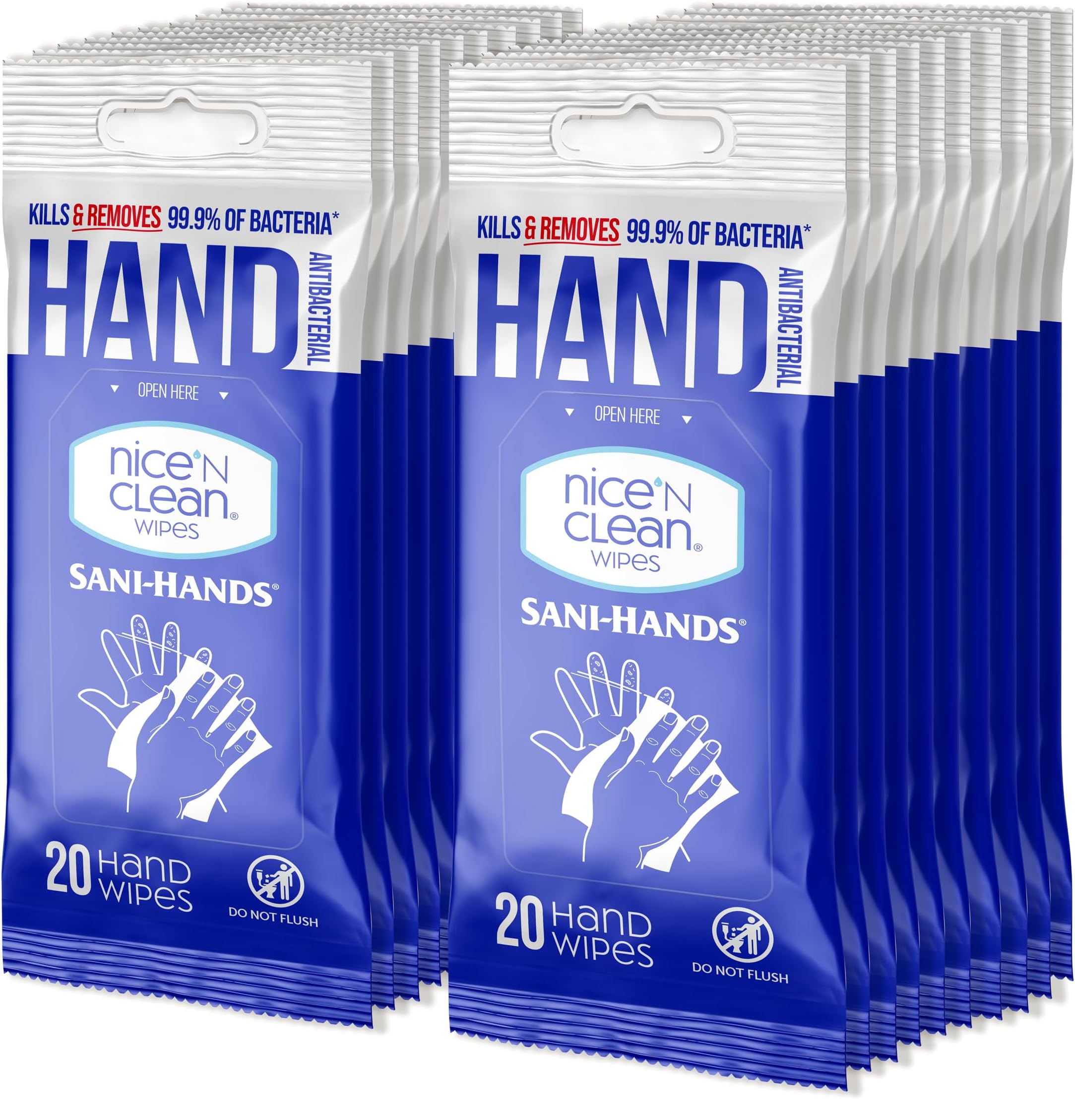 Cleanze Antibacterial Hand Sanitizing Wipes 100 Count