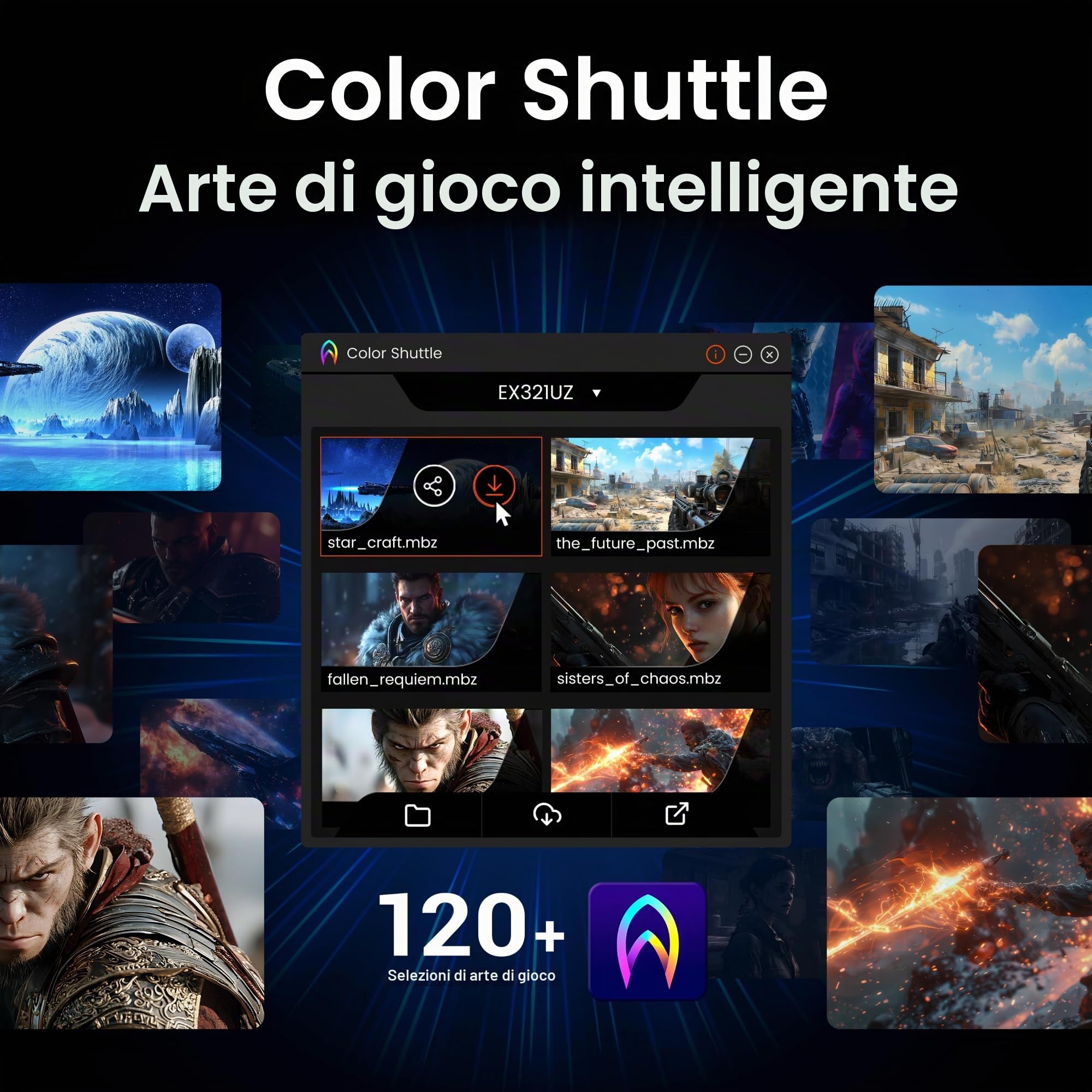 BenQ MOBIUZ EX321UZ 32 Pollici Gaming Monitor 4K QD-OLED di 4a generazione, 240Hz, 0.03ms, HDMI 2.1, DP2.1a 80Gbps, USB-C 90W, 99% DCI-P3, display HDR 400, FreeSync Premium Pro, garanzia di 3 anni