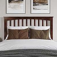 Vista 109 de AFI, Mission - Cabecero de madera maciza individual con cargador acoplable, color gris