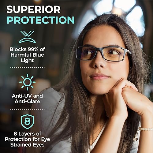Miniatura 2 de Prospek Lectores de luz azul para hombre DYNAMIC +1.25 Ampliación - Lentes de alta calidad óptica - Tamaño regular