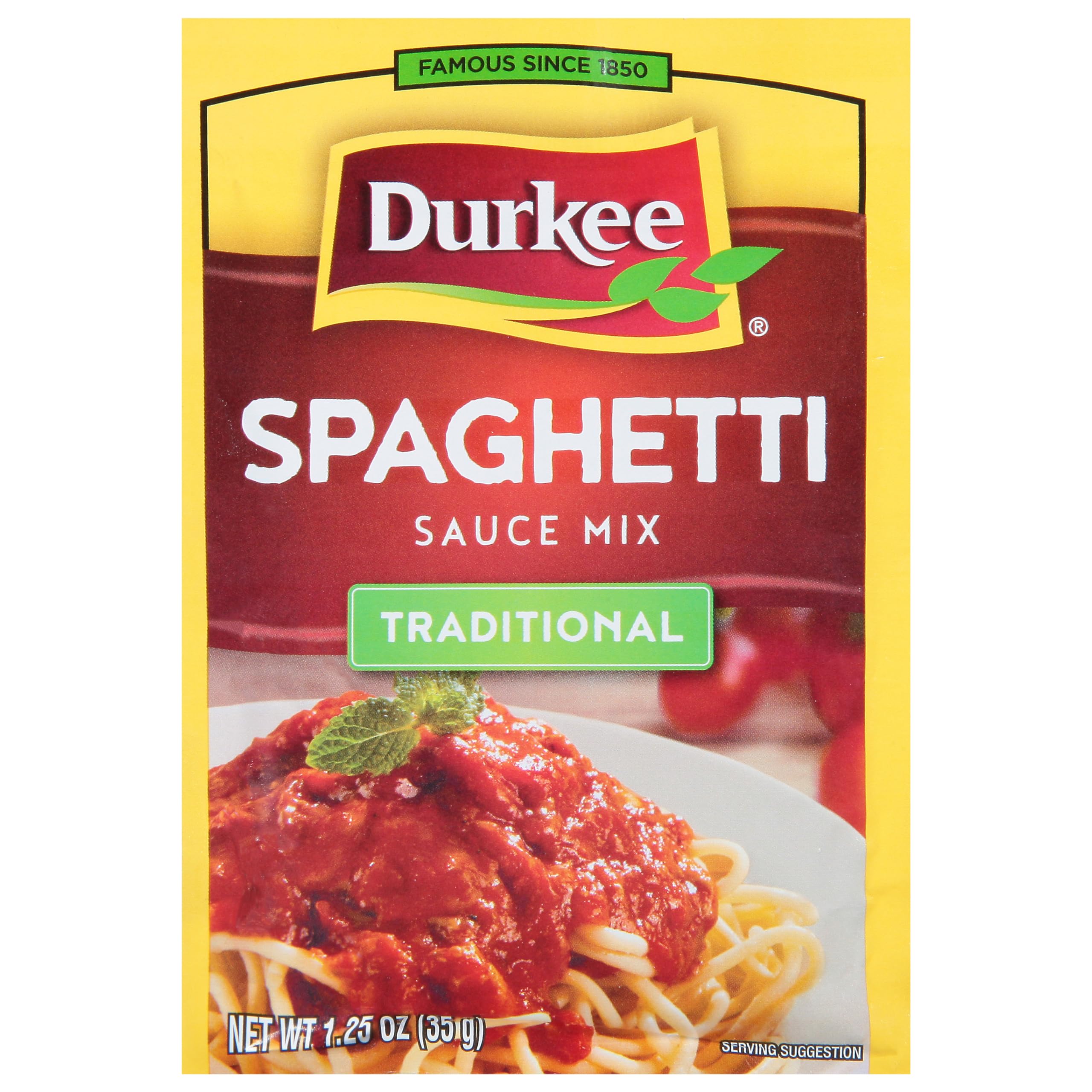 DurkeeSpaghetti Sauce Mix, 1.25 Ounce Packet