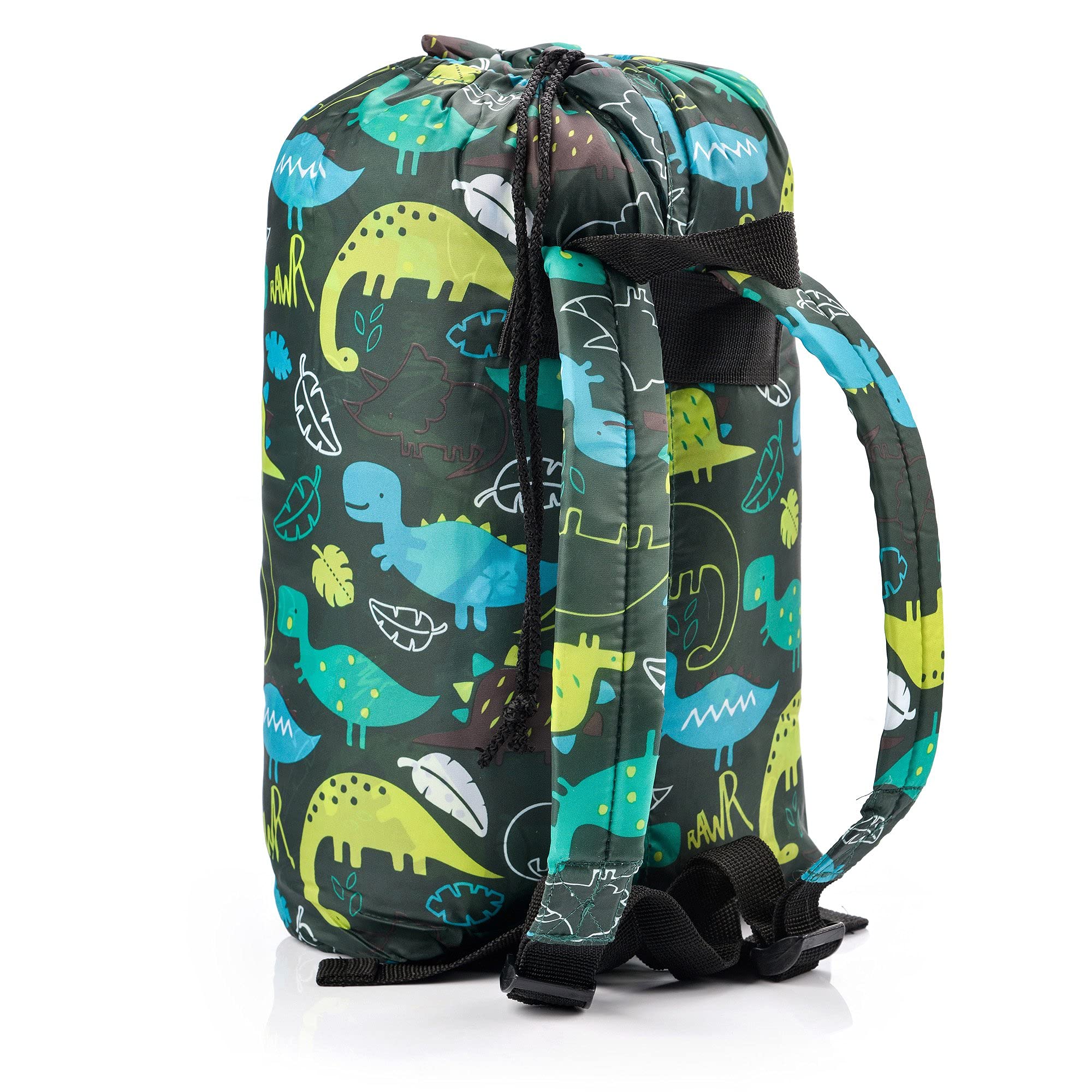 meteor Saco Dormir Tipo Momia - para Niños en Viaje Camping Festival Hotel con Capucha y Mochila YMER