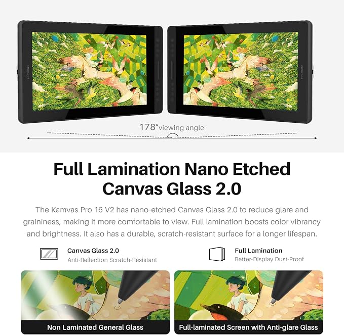 HUION Kamvas Pro 16 V2 Tableta Digitalizadora con Pantalla miniatura 4