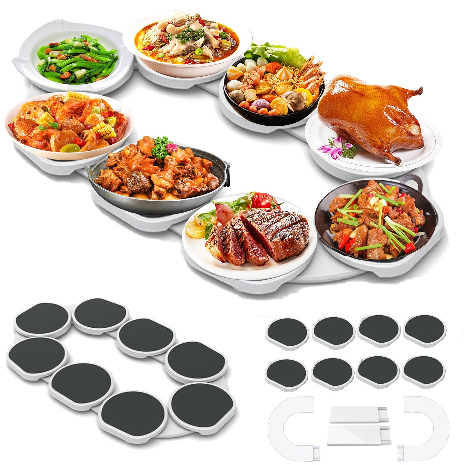 Plateau tournant Lazy Susan pour salle à manger : finis les plats inaccessibles !