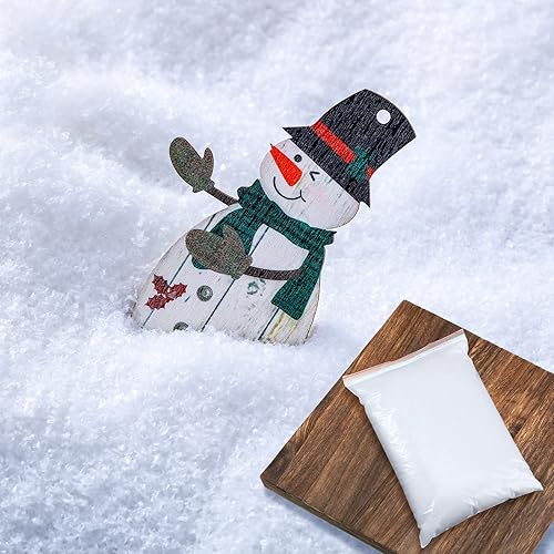 Nieve falsa de Navidad para manualidades, purpurina falsa de aldea de nieve falsa decoración de polvo de nieve artificial de plástico para