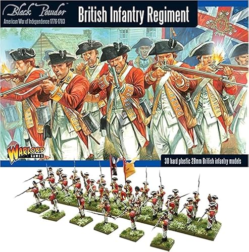 Wargames Delivered Waterloo - Juego de iniciación de miniaturas de 1.102 in de polvo negro de 1.102 in -122 de infantería, 12 caballería, 1 máquina