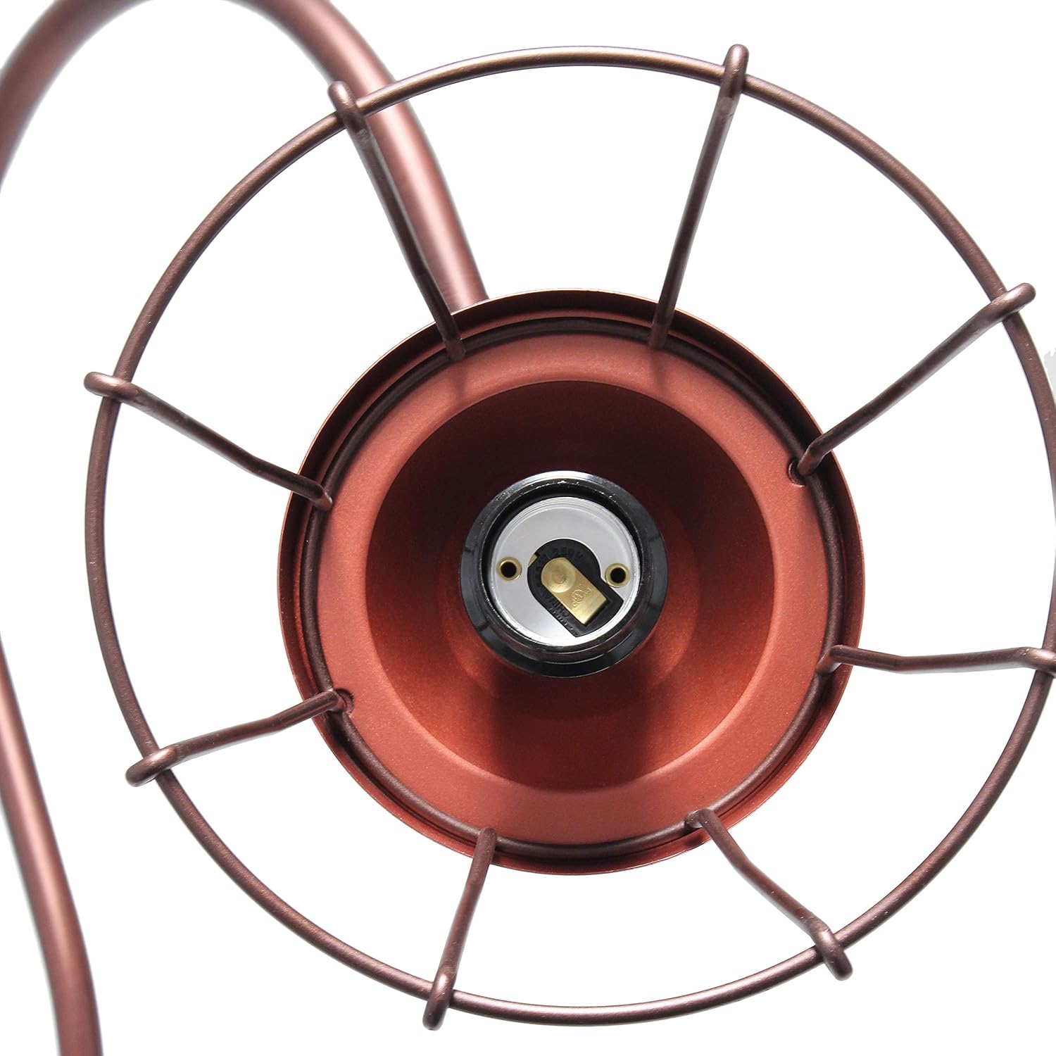 Elegant Designs LT1060-RDB Red Bronze Open Cage Table Lamp