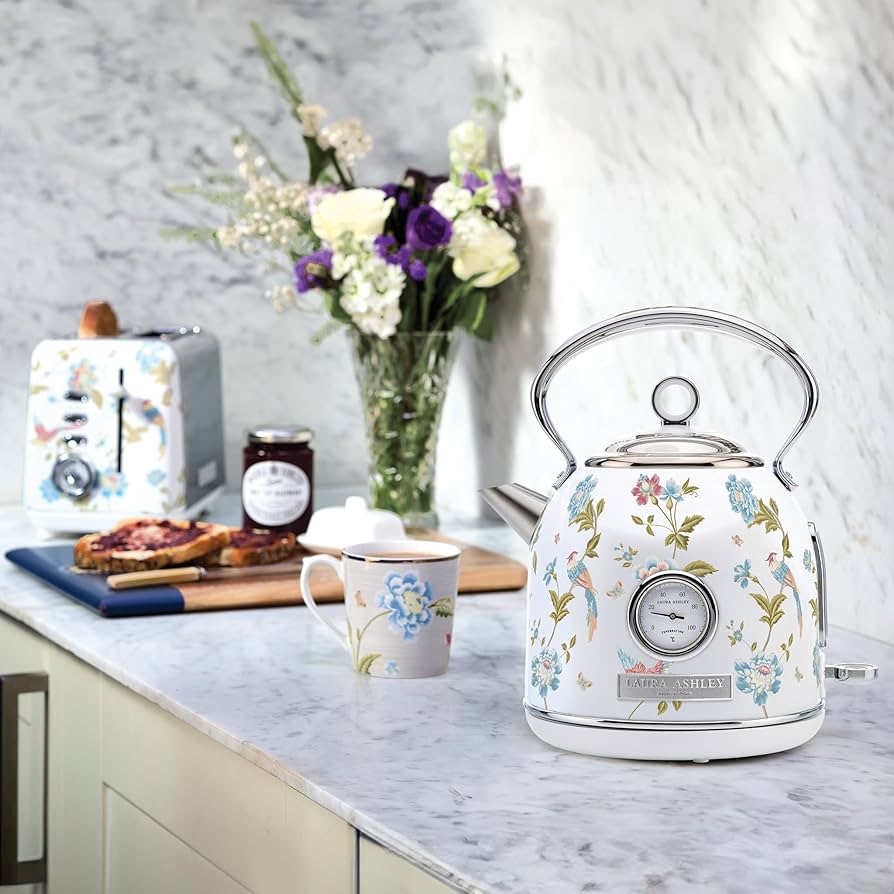 ☆ LAURA ASHLEY☆コーヒーポット☆ Amazon.com: VQ Laura Ashley Elveden White 3L Stainless Steel