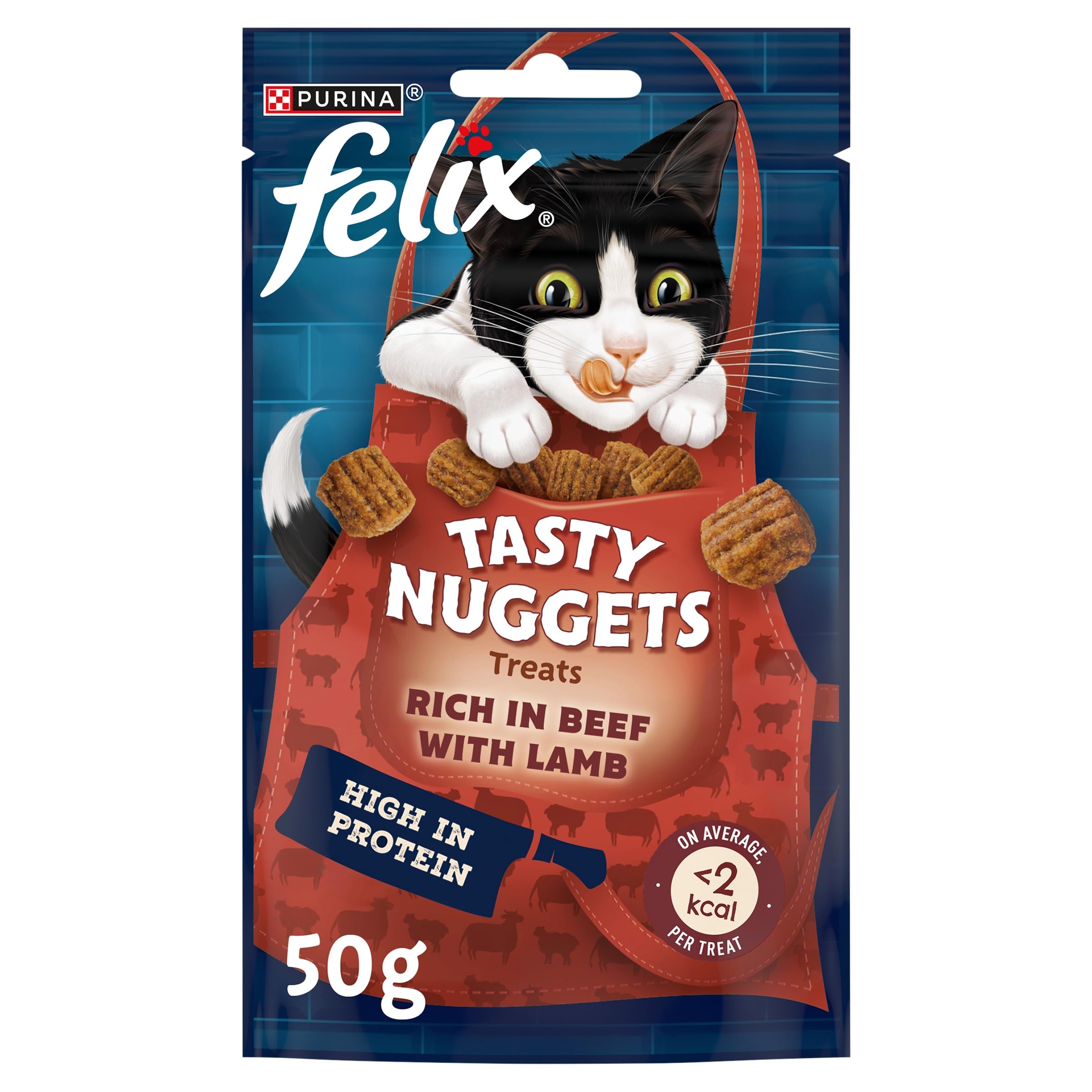 Tasty Nuggets Beef & Lamb Cat Treats 50g (Pack of 8)