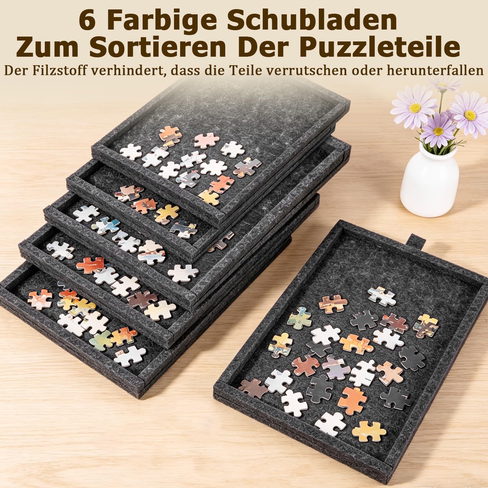Tappetino per puzzle, per puzzle fino a 1000 pezzi