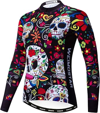 Cycling Jersey Women Biking Jersey Long Sleeve Cycling Shirt Top Ladies MTB Bicycle Clothing