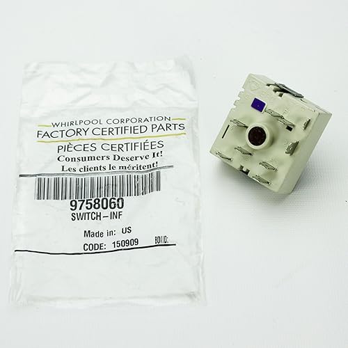 Whirlpool 9758060 Interruptor infinito para estufa