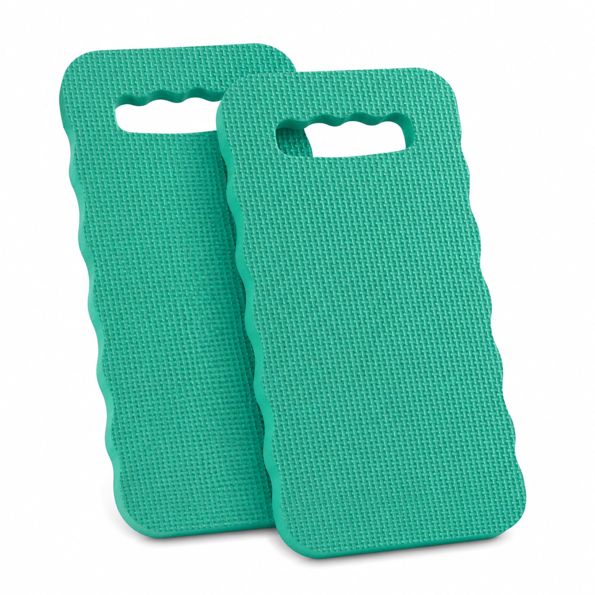 Lizzy Kneeling Pad 2 Pack Jumbo Garden Kneeler Cushion 15.35 x 6.50 Inch Waterproof Foam Knee Pad for Gardening Cleaning DIY Garage Work Soft Support Mat with Carry Handle Portable Design
