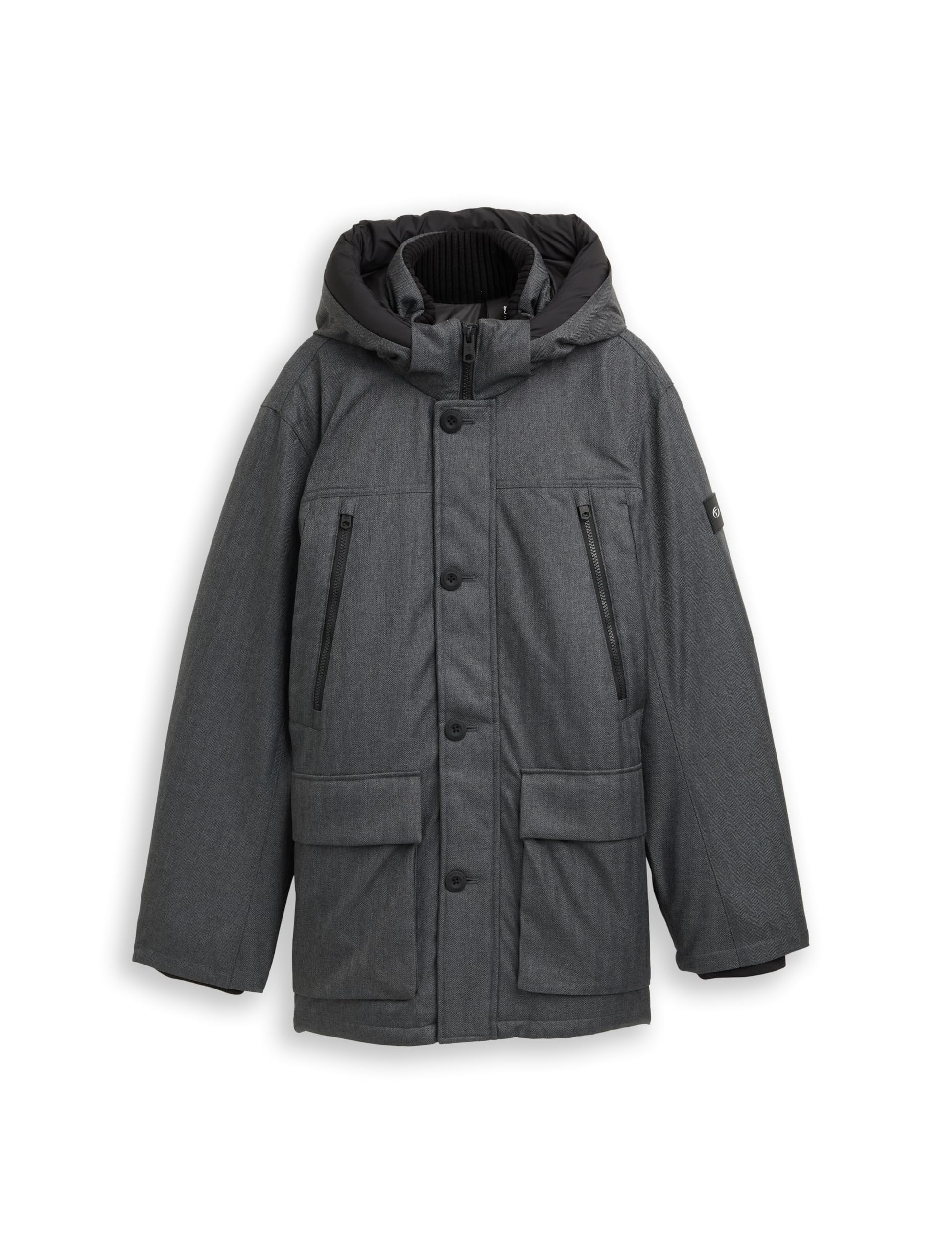 Tom Tailor Herren Arctic Parka mit Abnehmbarer Kapuze