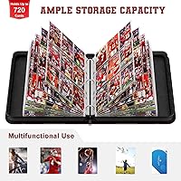 Vista 6 de Mlikero 720 Pockets Football Card Binder, Sports Card Binder with Card Display Design, Premium Card Ablums with Sports Pattern Wristband Fit for