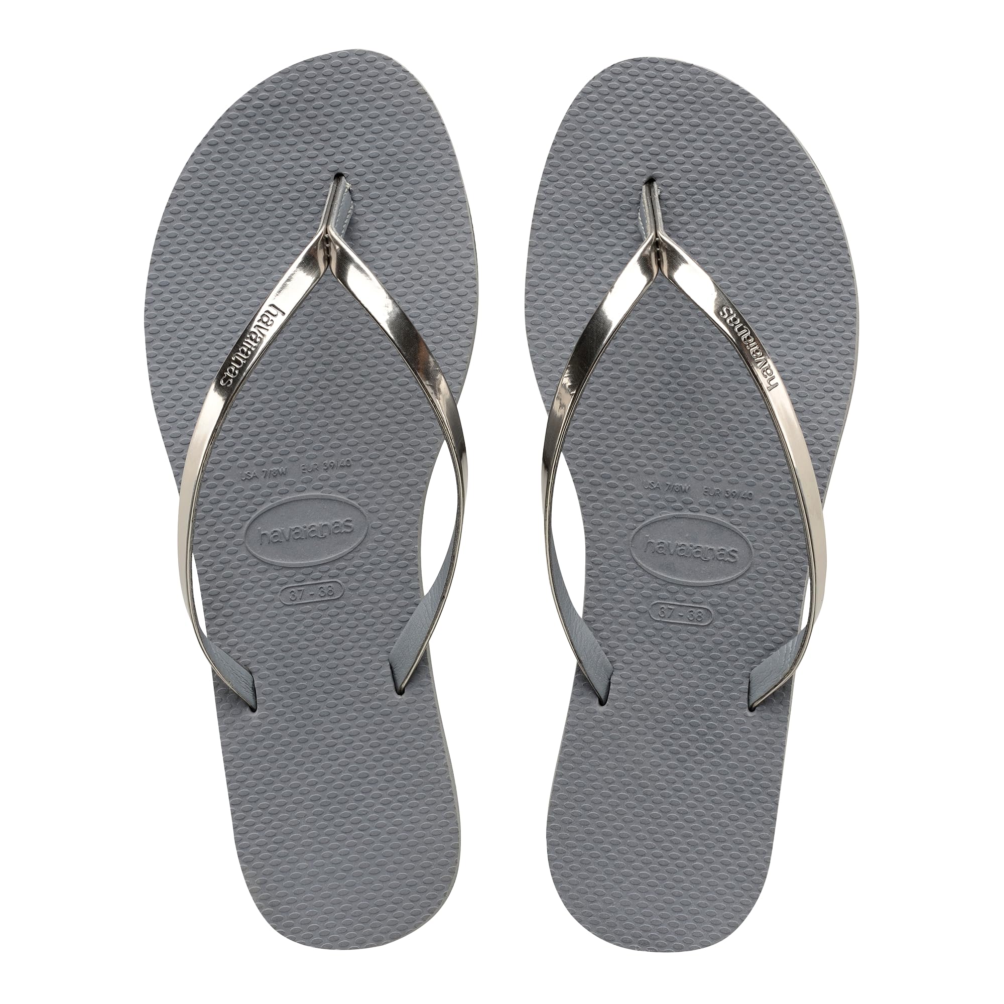 Havaianas - You Metallic, Comfortable, Elegant, and Versatile Sandals, Thin Metallic Straps, Small Heel, Women