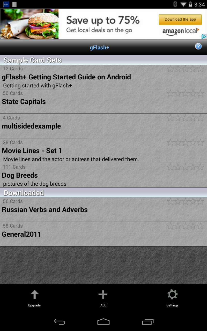 gFlash+ Flashcards and Tests App on Amazon Appstore