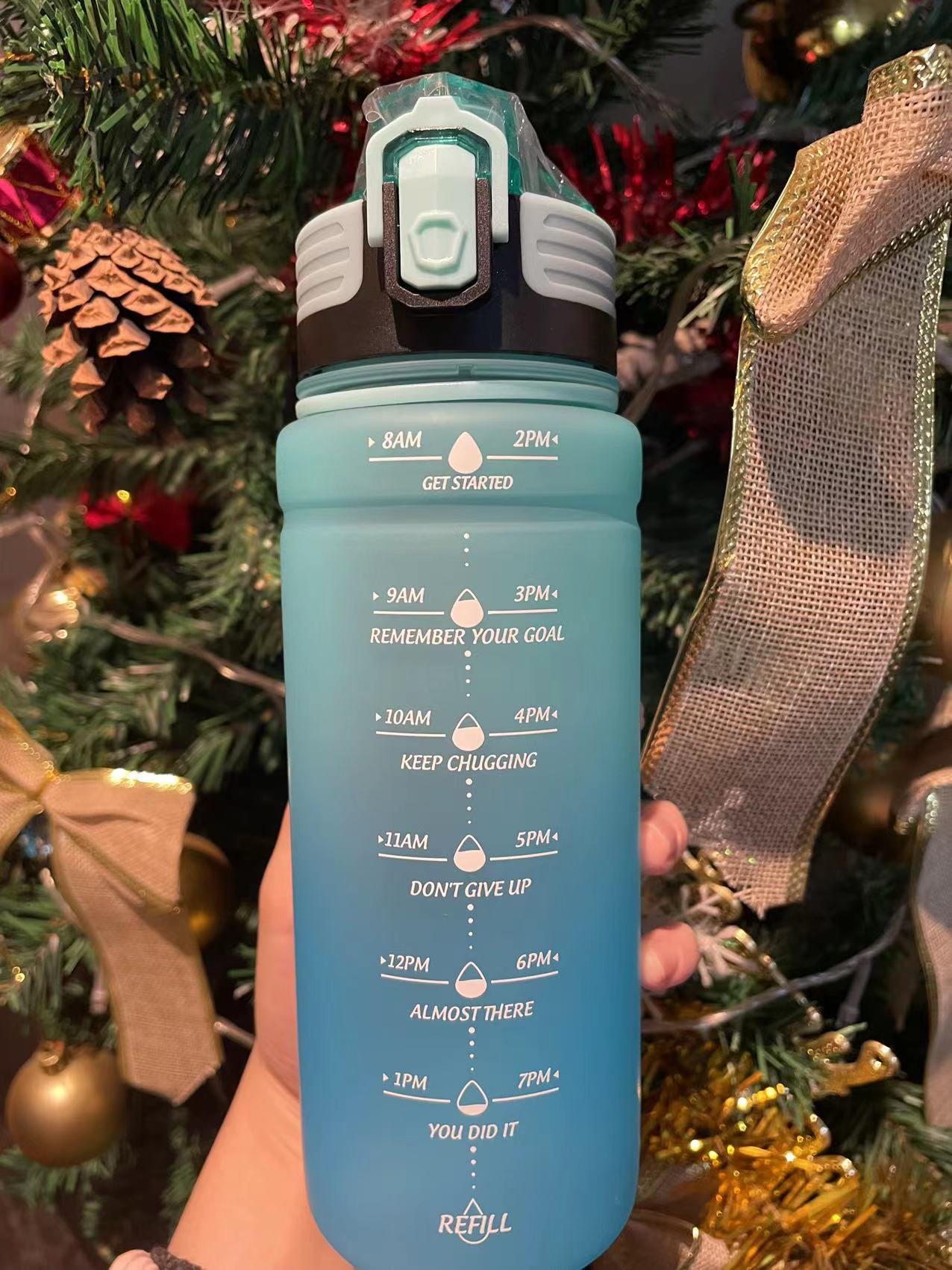 Borraccia Sportiva Motivazionale 2L - Con Indicatore Tempo E Scala, Senza BPA, Design Moderno - Foto 11