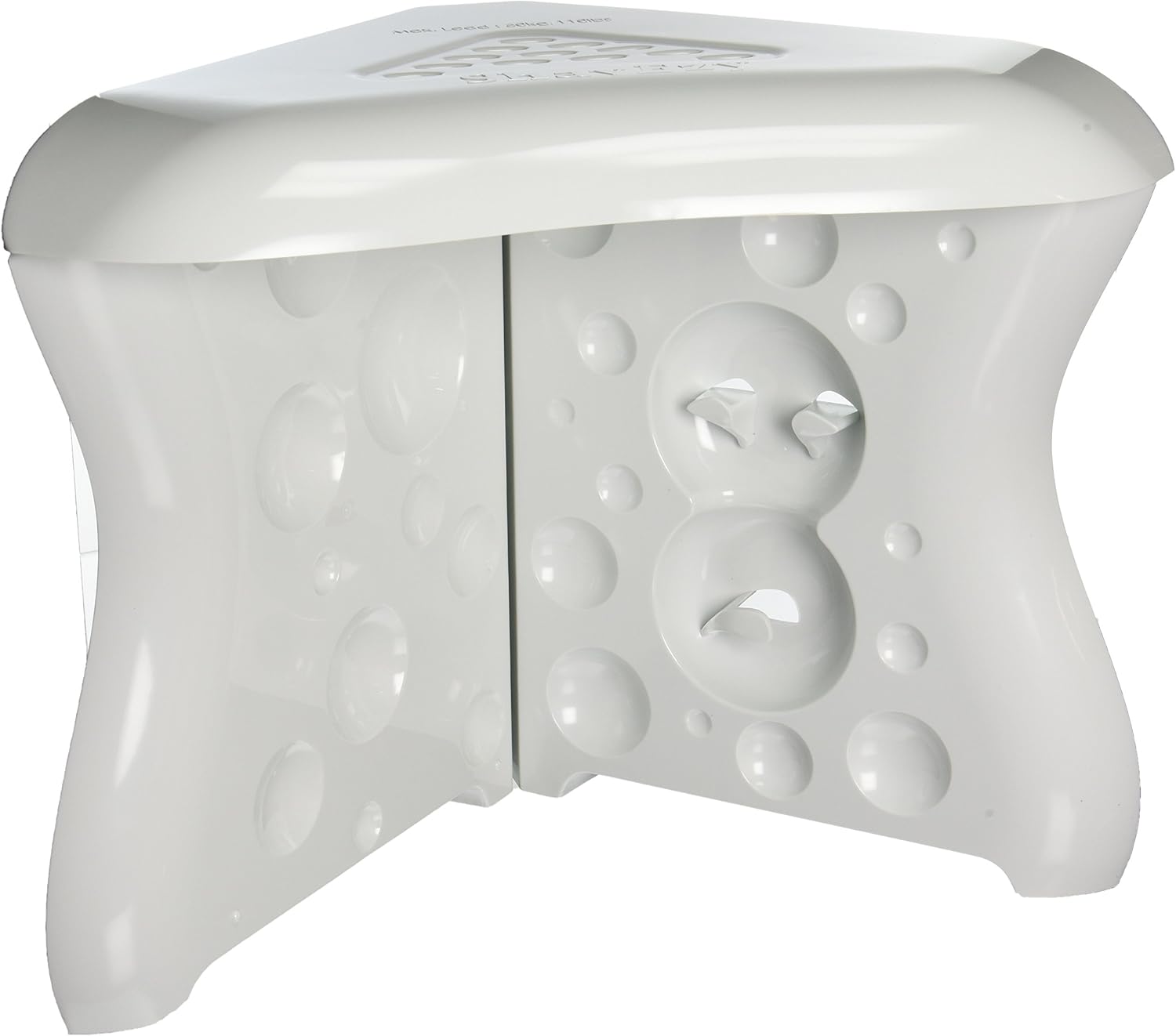 ShavEzy Shower Foot Rest White Compact Corner Shower Foot Rest