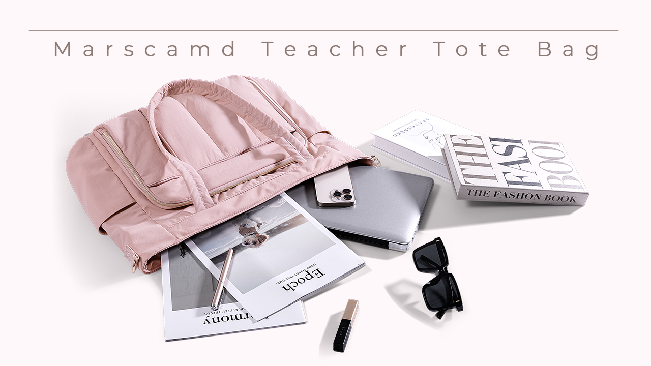 Bolso tote para profesor Marscamd con bolsillos acordeón miniatura 7