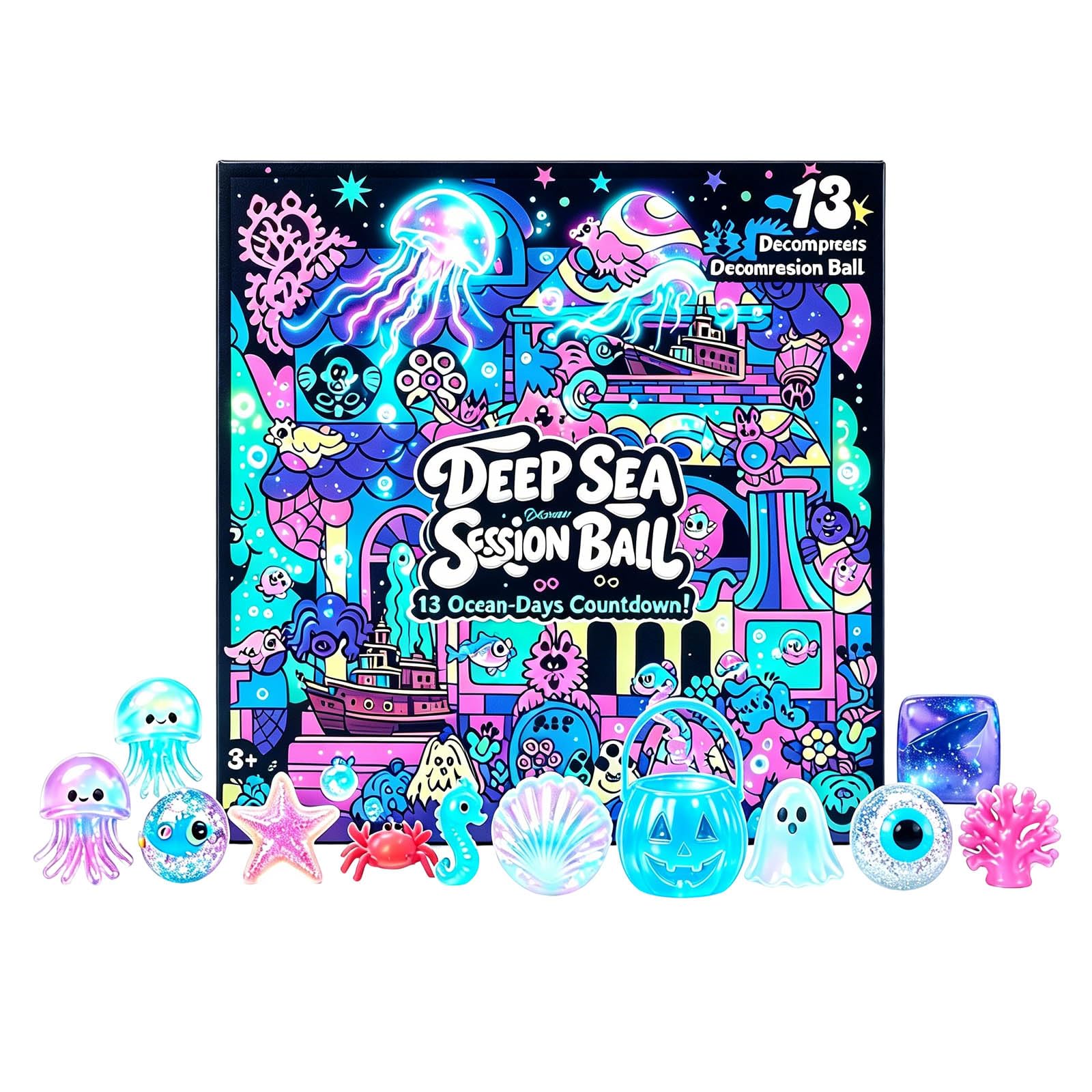 Amazon.com: TREBIN 2027 Ocean Sea Animal Squishy Advent Calendar