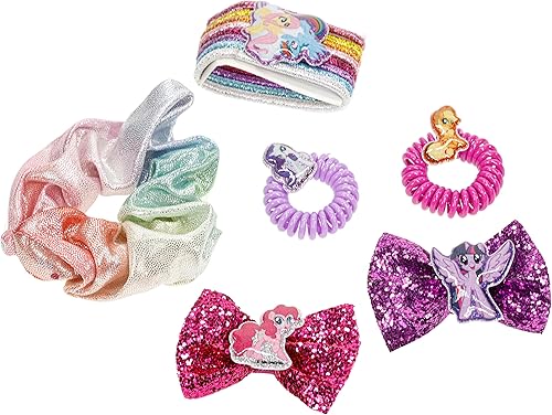 Miniatura 3 de My Little Pony - Mochila Townley Girl Bolsa de regalo de maquillaje cosmético incluye accesorios para el cabello y mochila de PVC transparente para