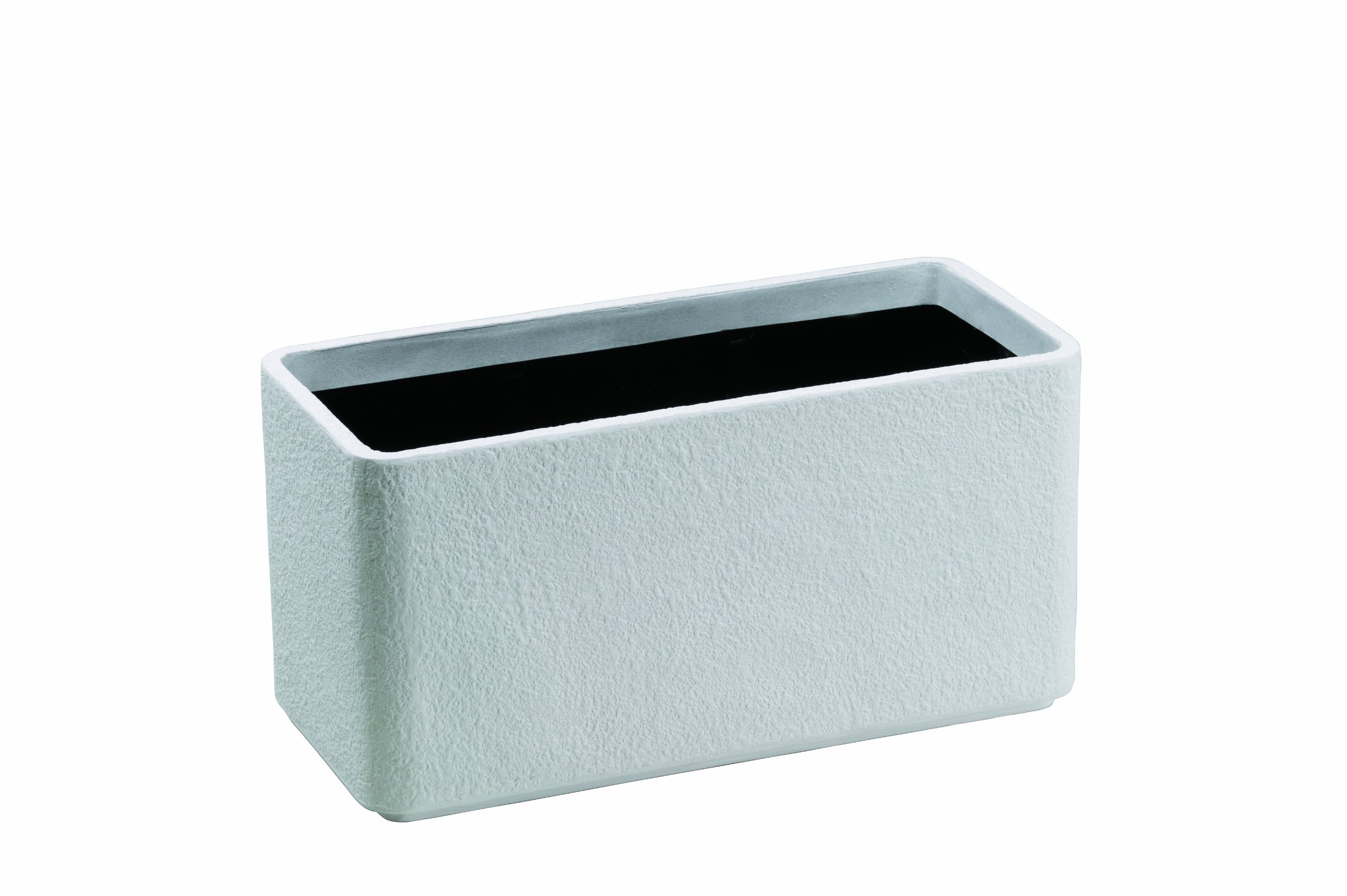 大和プラスチック ファイバーグラスシリーズ プリズム 3480 ホワイト W340×D340×H800mm （底穴なし）〔代引不可〕