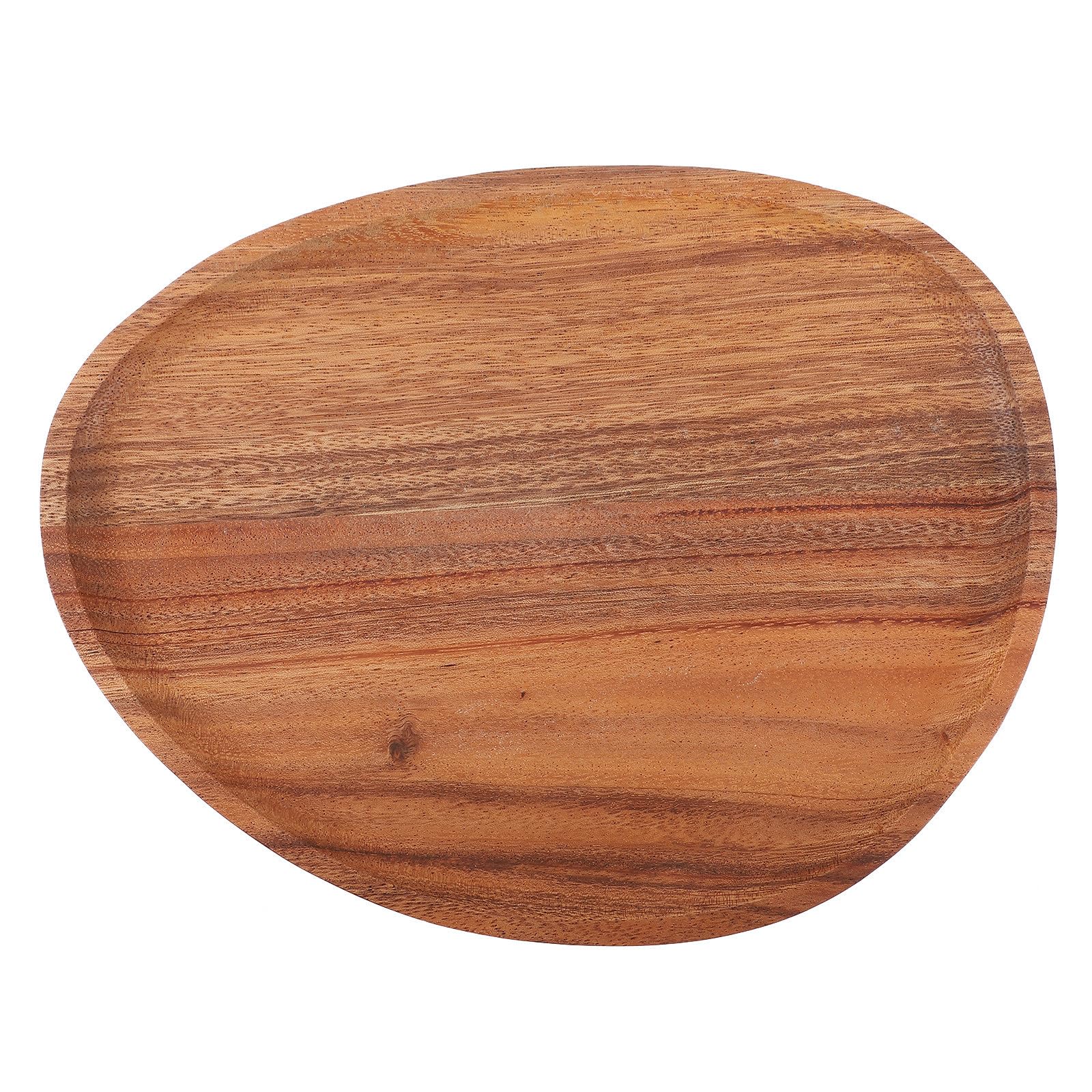 Bandeja de Madera de Acacia Irregular CIYODO un Atractivo Diseño para Mesas Elegantes